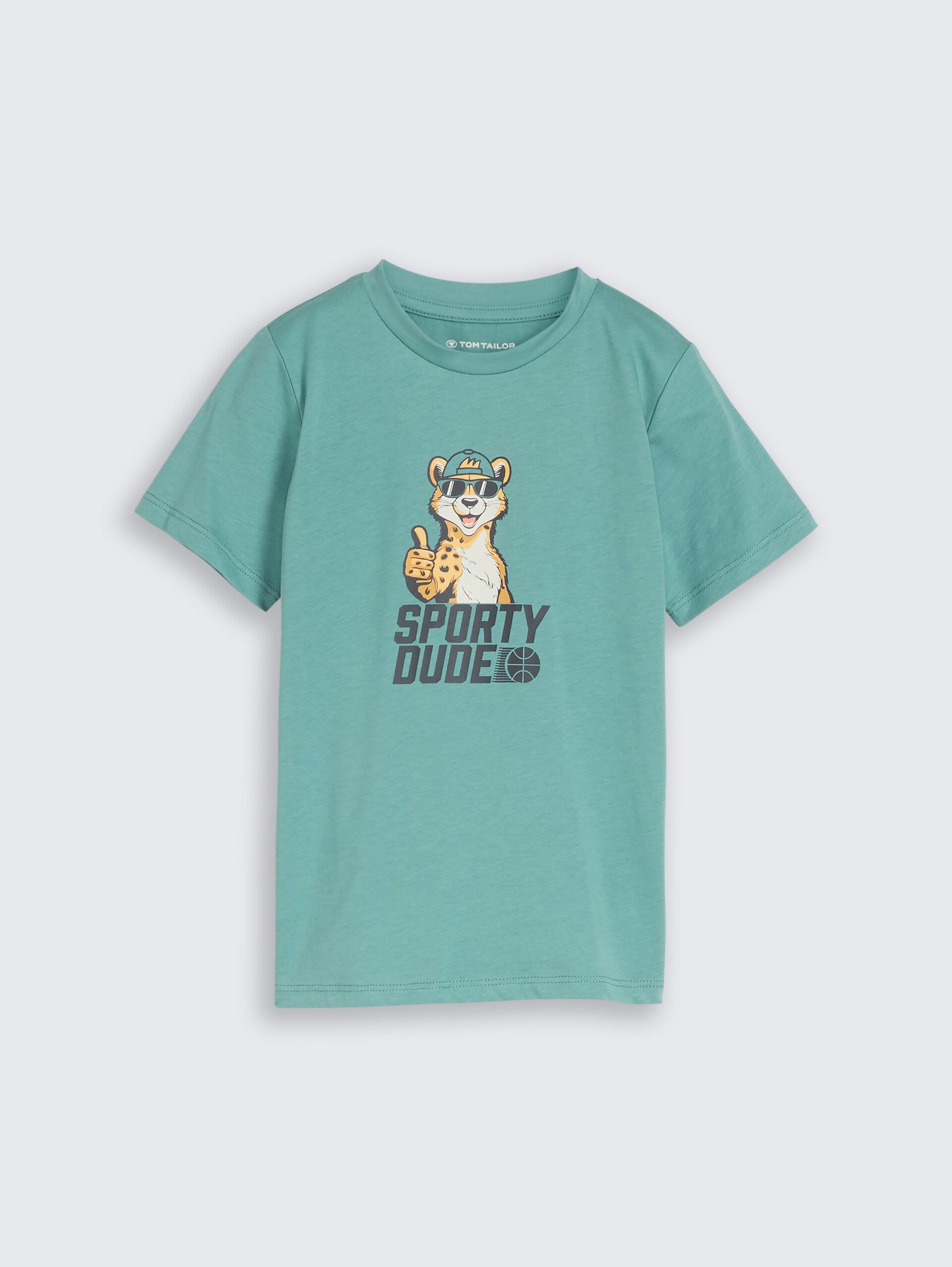 T-Shirt mit Foto-Print - Salvia - Vorder-Produkt-Ansicht