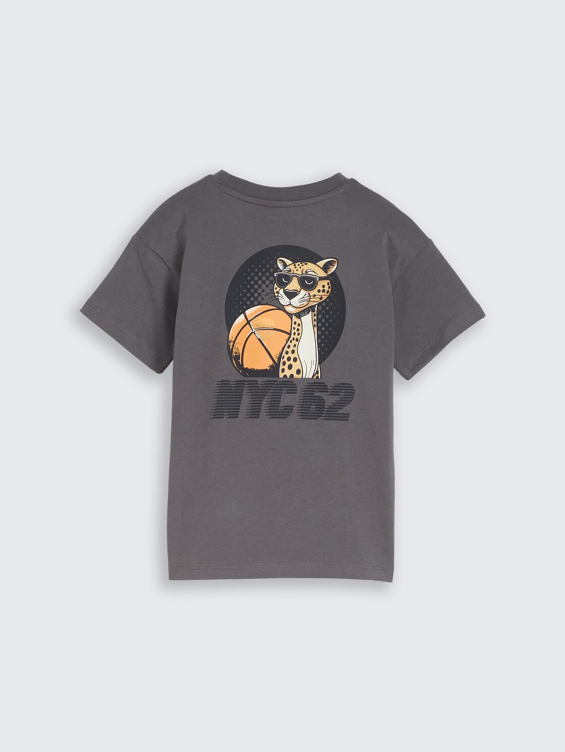 Oversize T-Shirt mit Rückenprint - dark urban grey