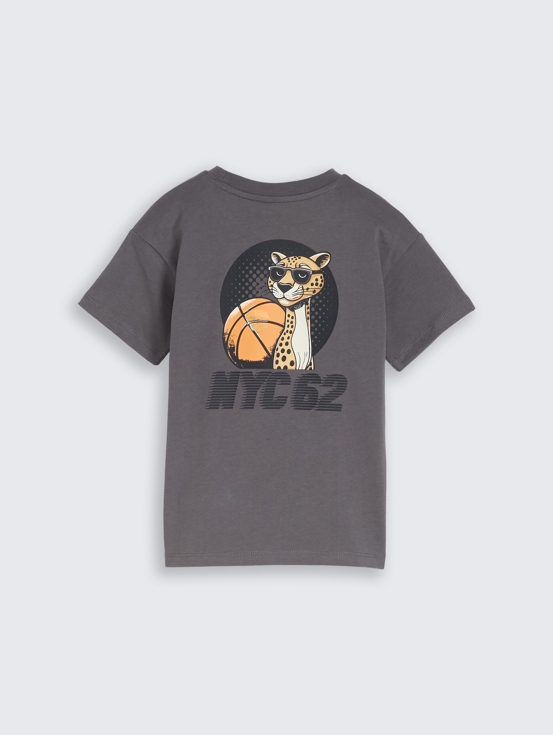 Oversize T-Shirt mit Rückenprint - dark urban grey