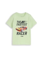 Sélectionné, T-shirt avec imprimé photo par Tom Tailor, verdoyant