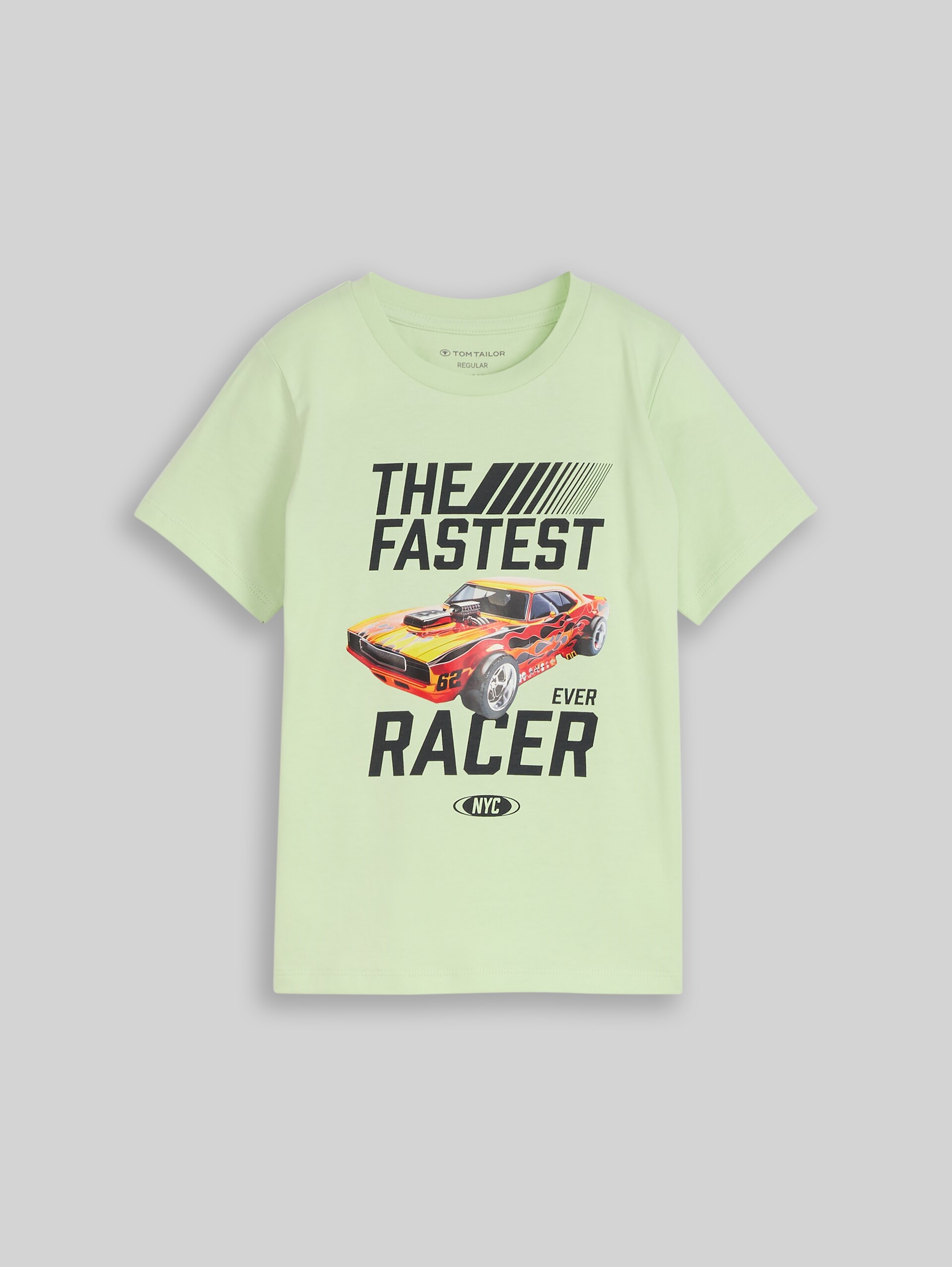 T-shirt with photo print - frozen lime green - Front product view