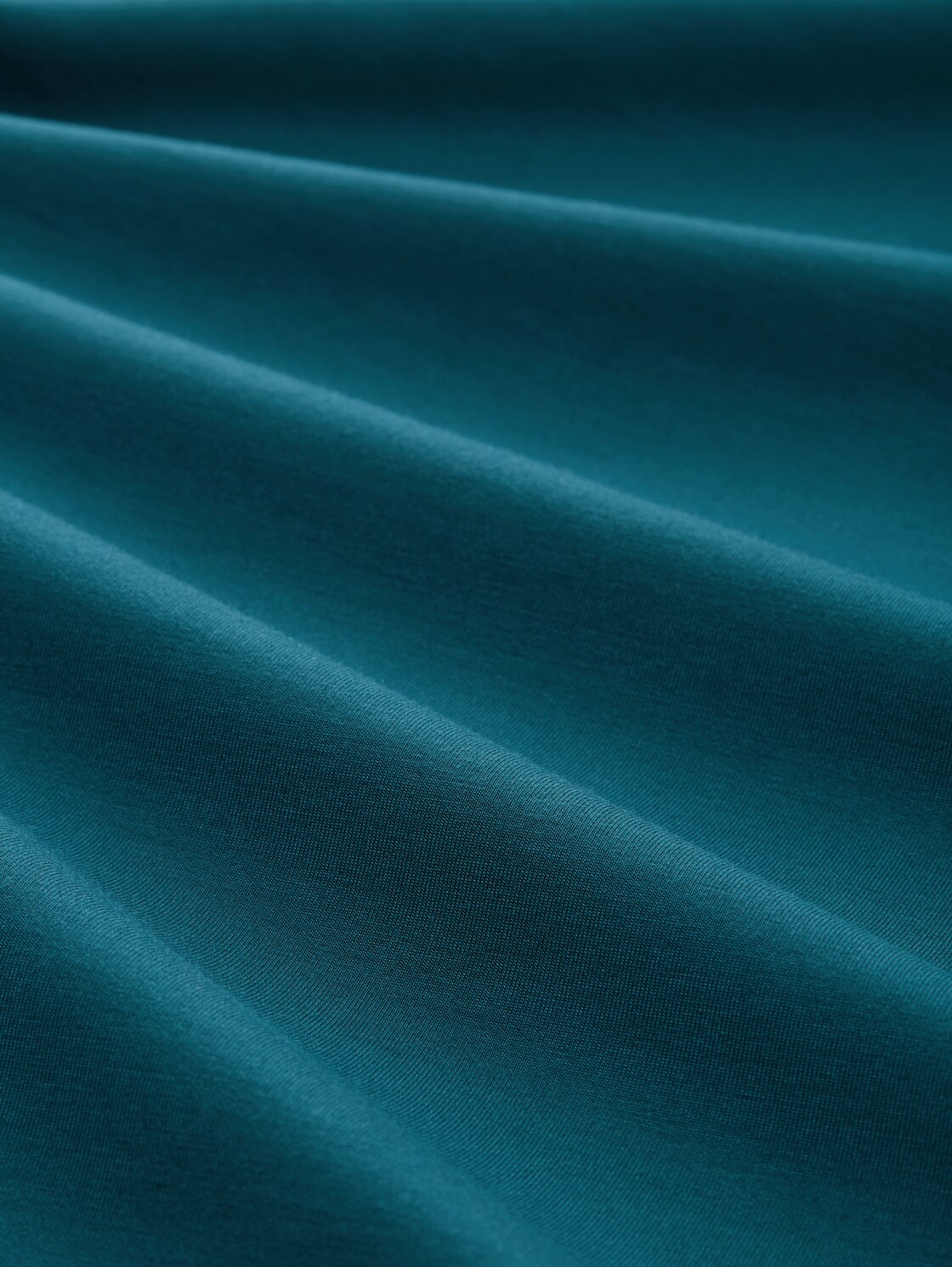 Kleid mit Raffungen - Deep Meadow Green - Material-Ansicht