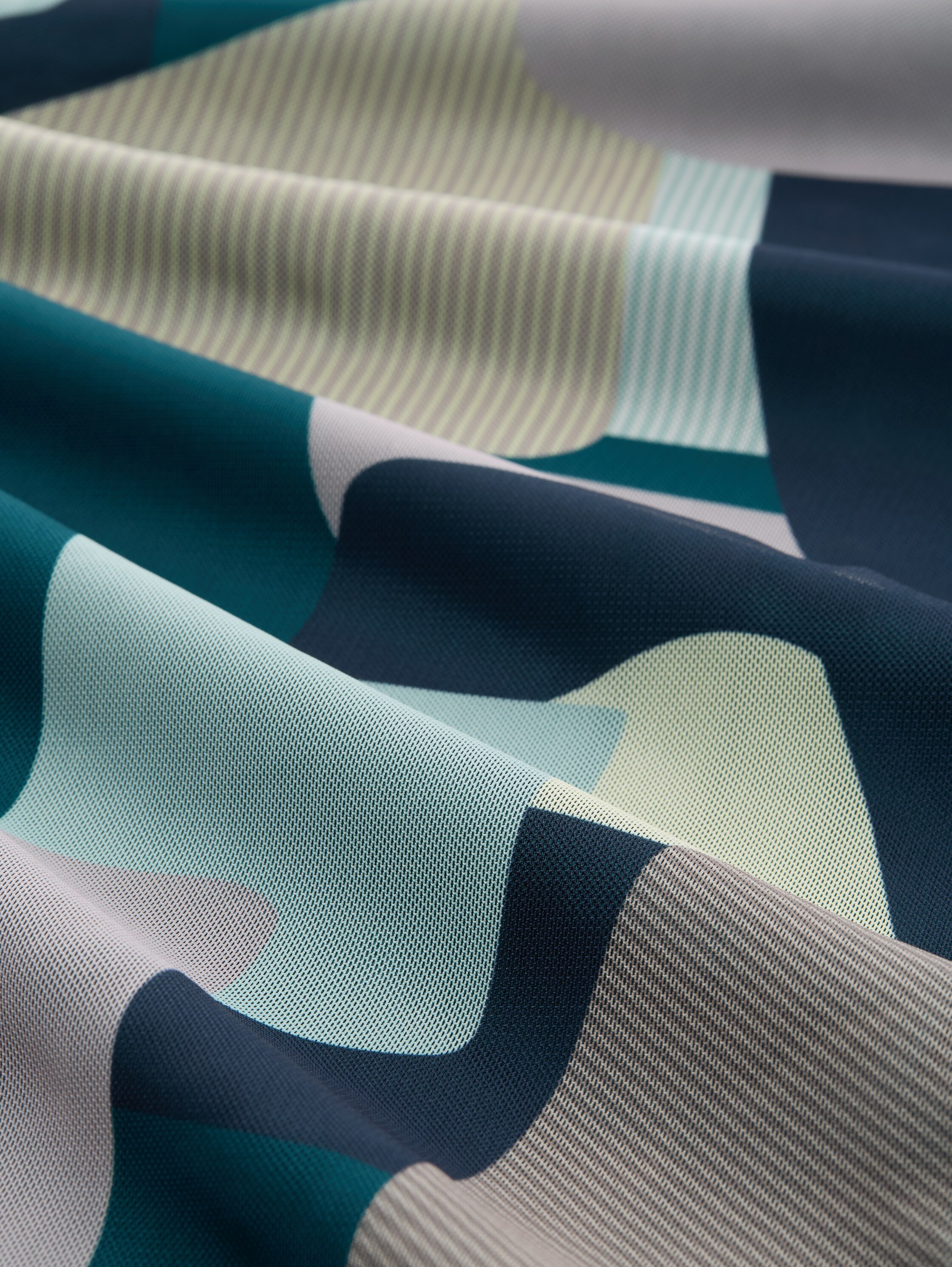 Robe midi en maille avec motif - abstract stripe print - Vue de la matière