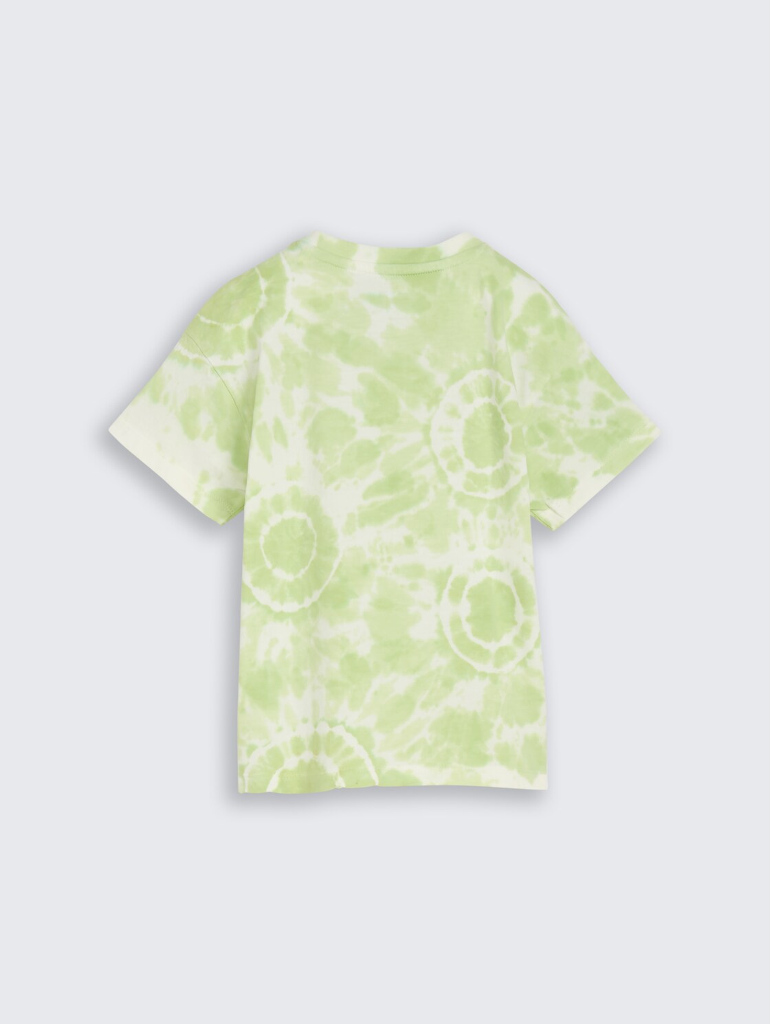 Oversize Tie-Dye T-Shirt - light green white tie dye