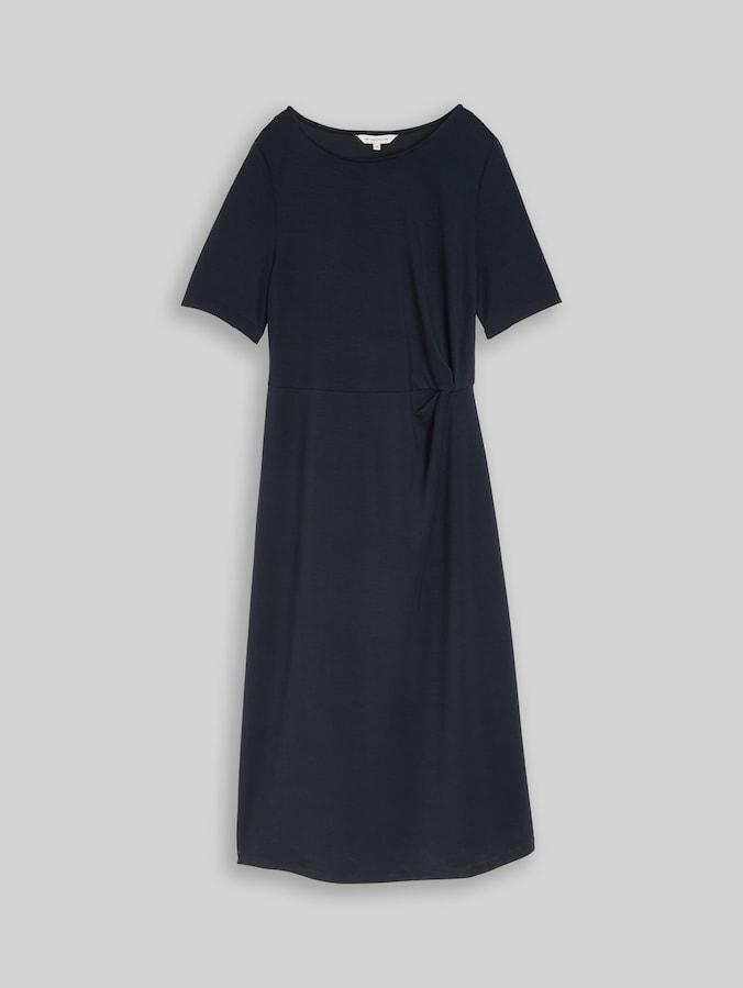 Scuba Midi-Kleid mit Knoten-Detail von Women, sky captain blue