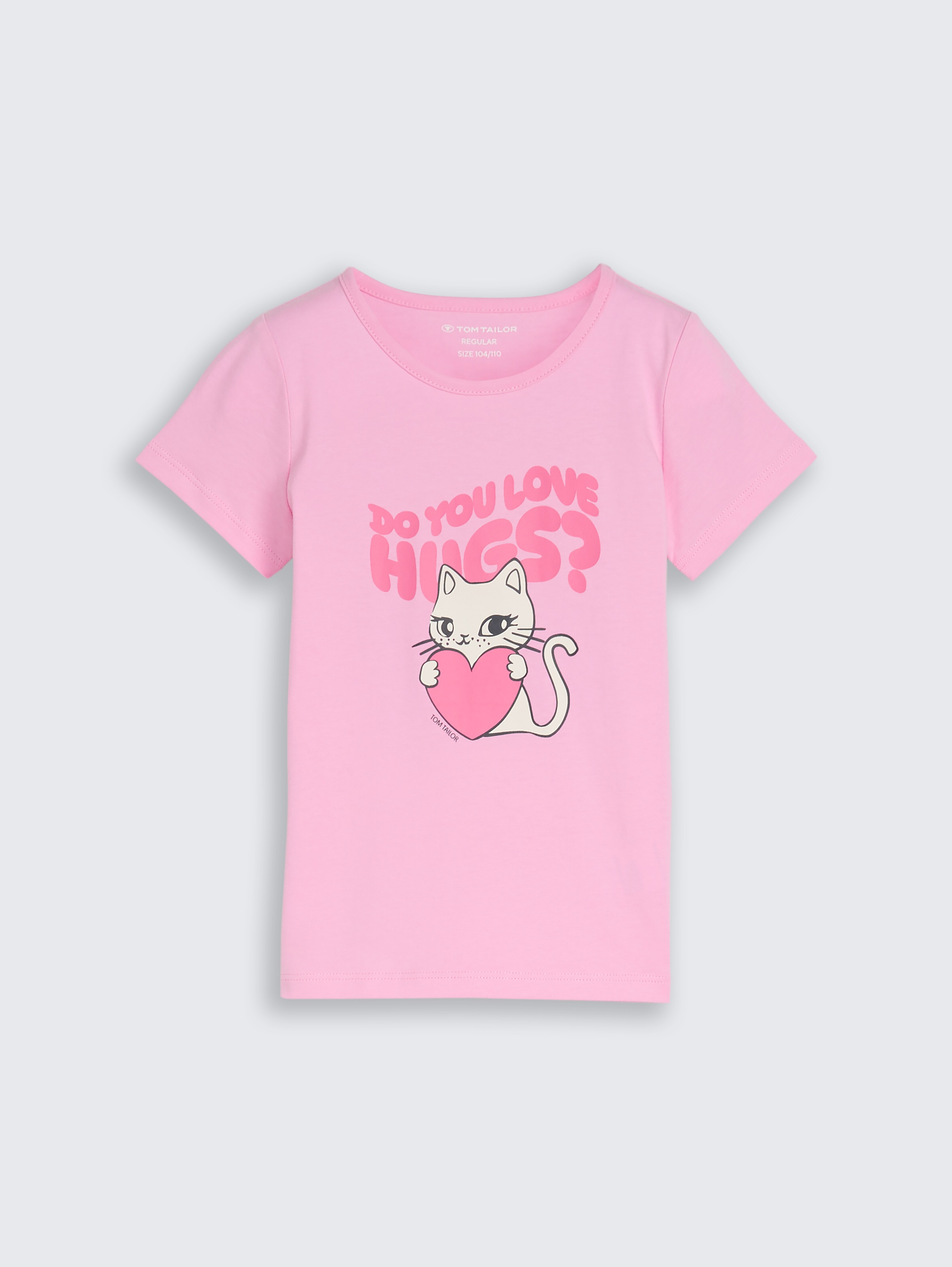 T-Shirt mit Foto-Print von Mini Girls, lovely pink