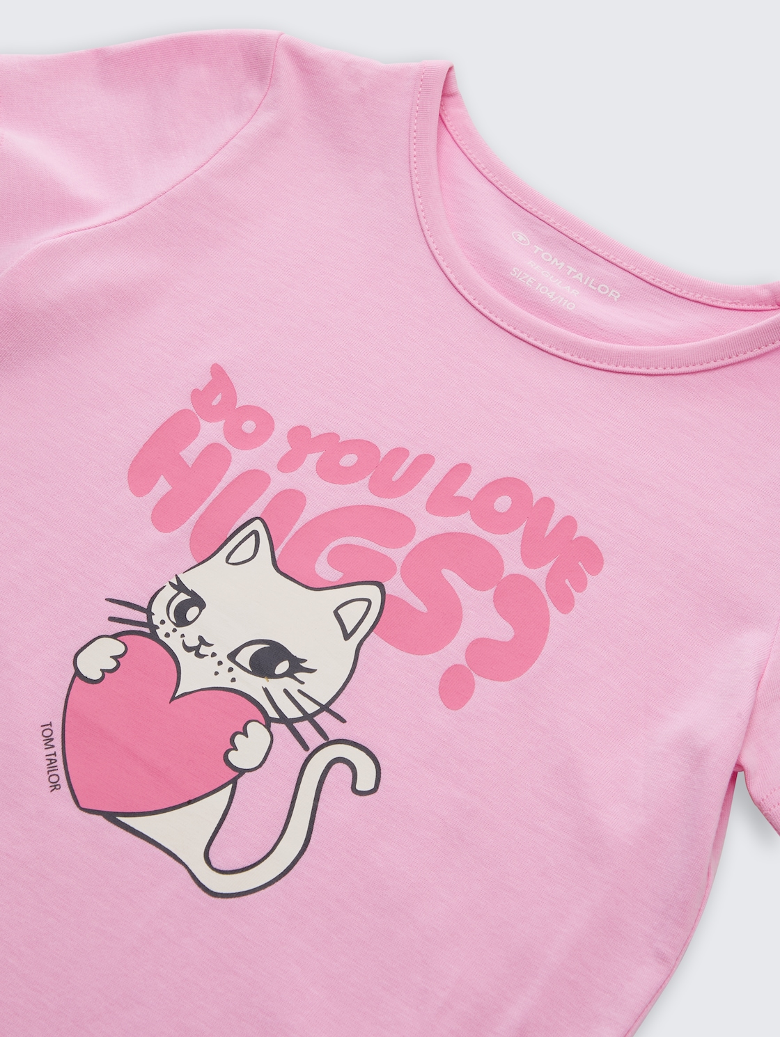 T-Shirt mit Foto-Print - lovely pink - Detail-Model-Ansicht