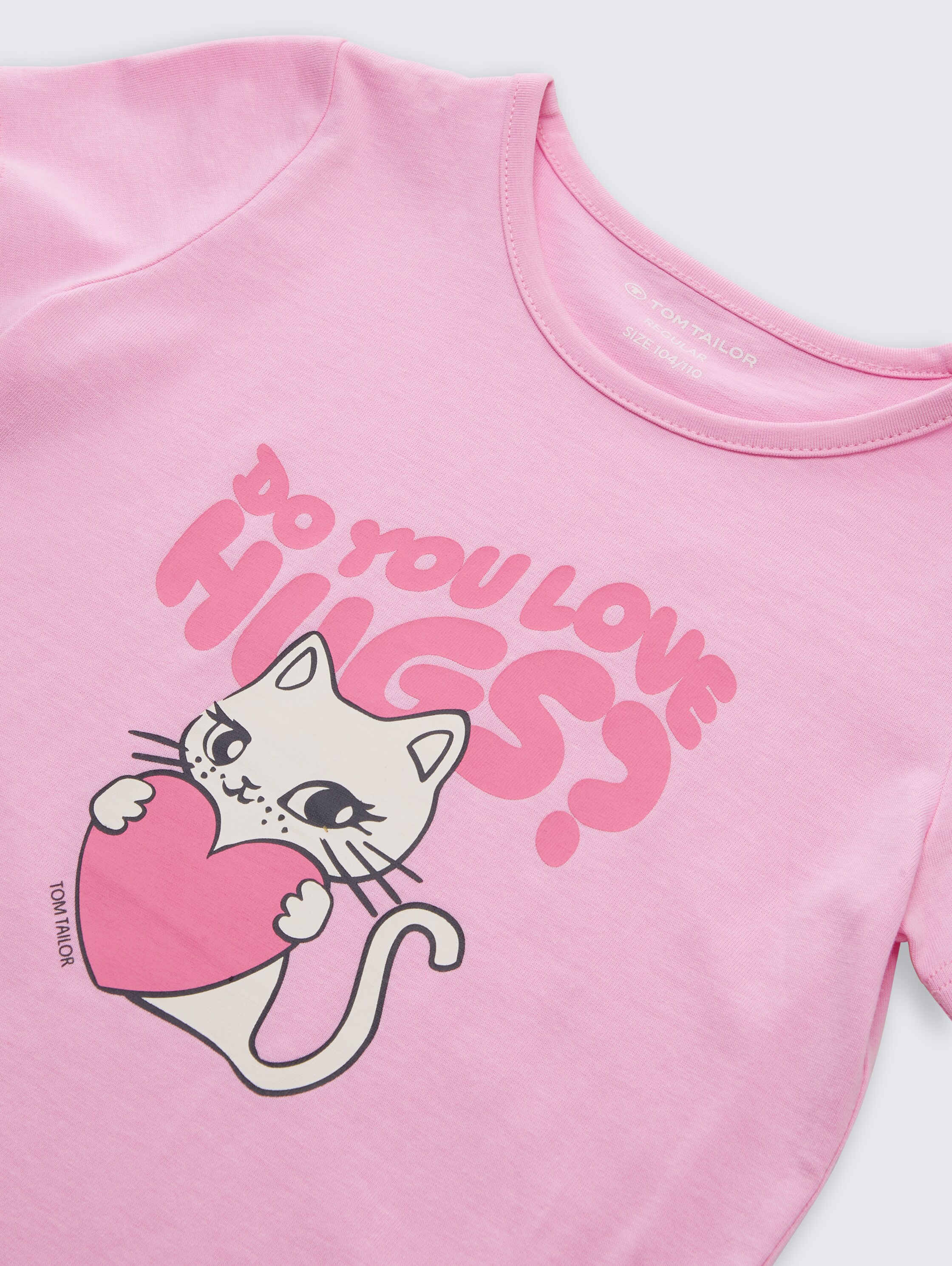 T-shirt met fotoprint - lovely pink - Detailaanzicht model