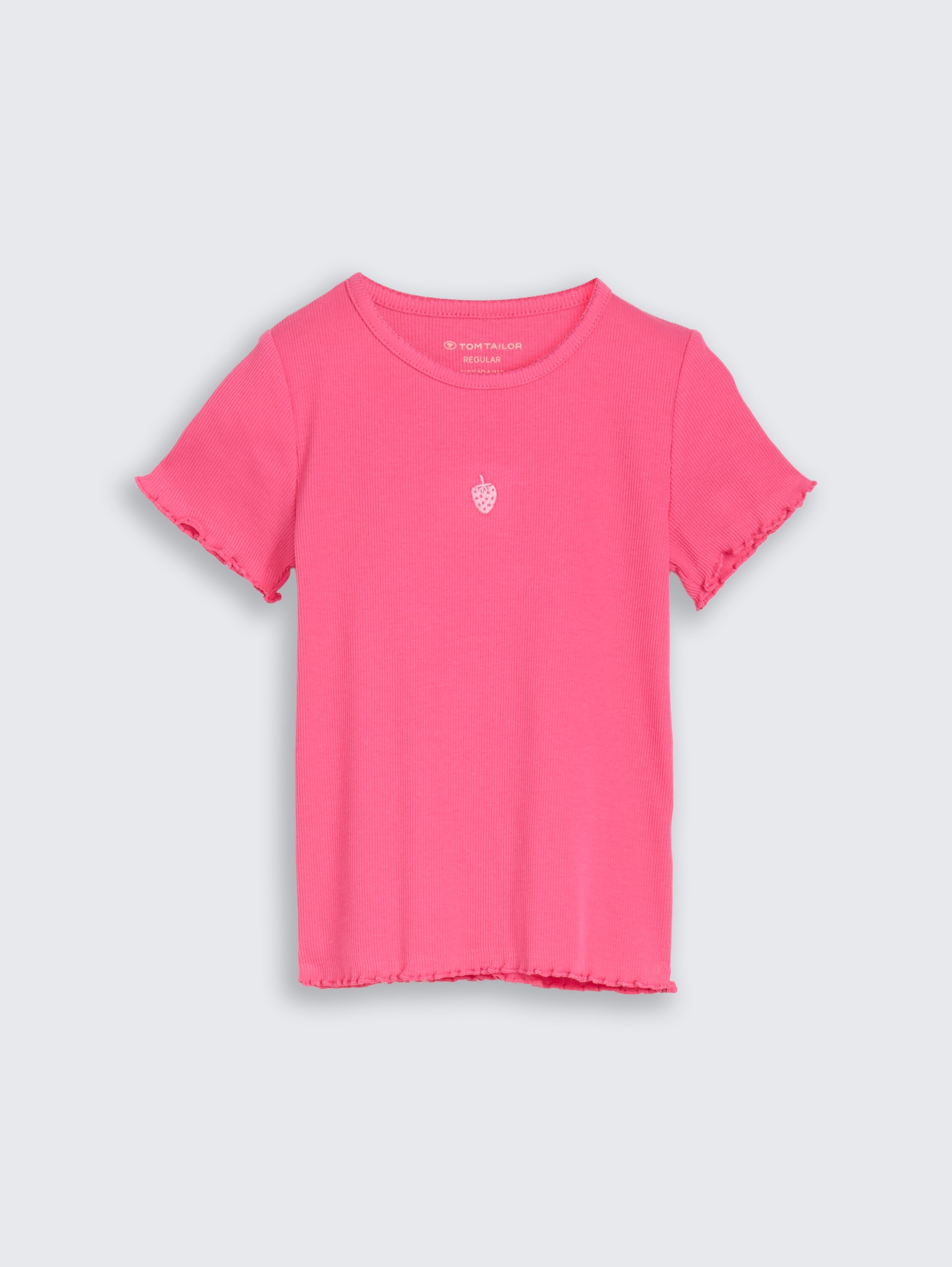 T-Shirt mit Stickerei - flashy_pink - 