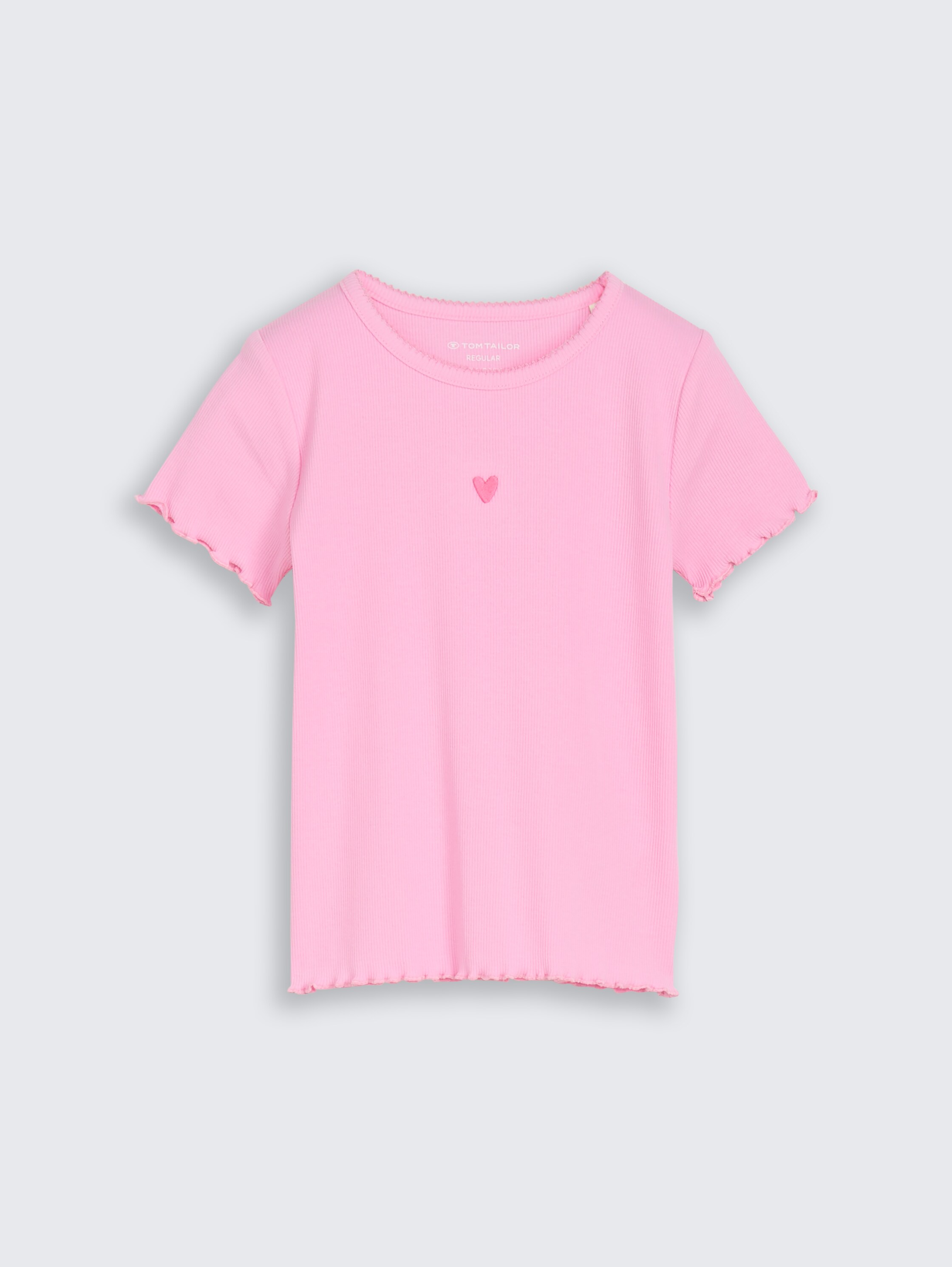 T-shirt avec broderie - lovely pink - Vue de face du produit