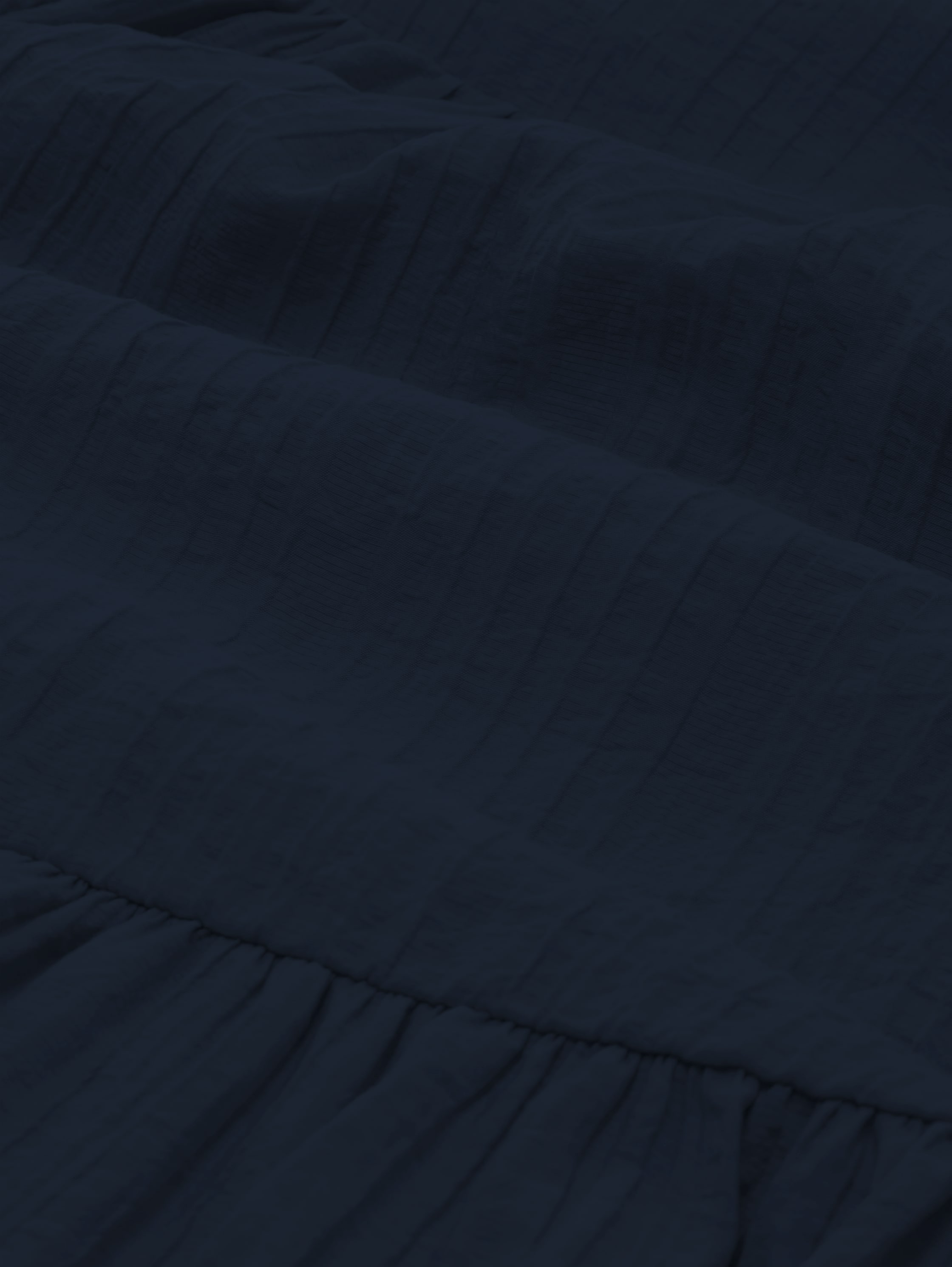 Crinkle Kleid mit Volants - sky captain blue - Material-Ansicht