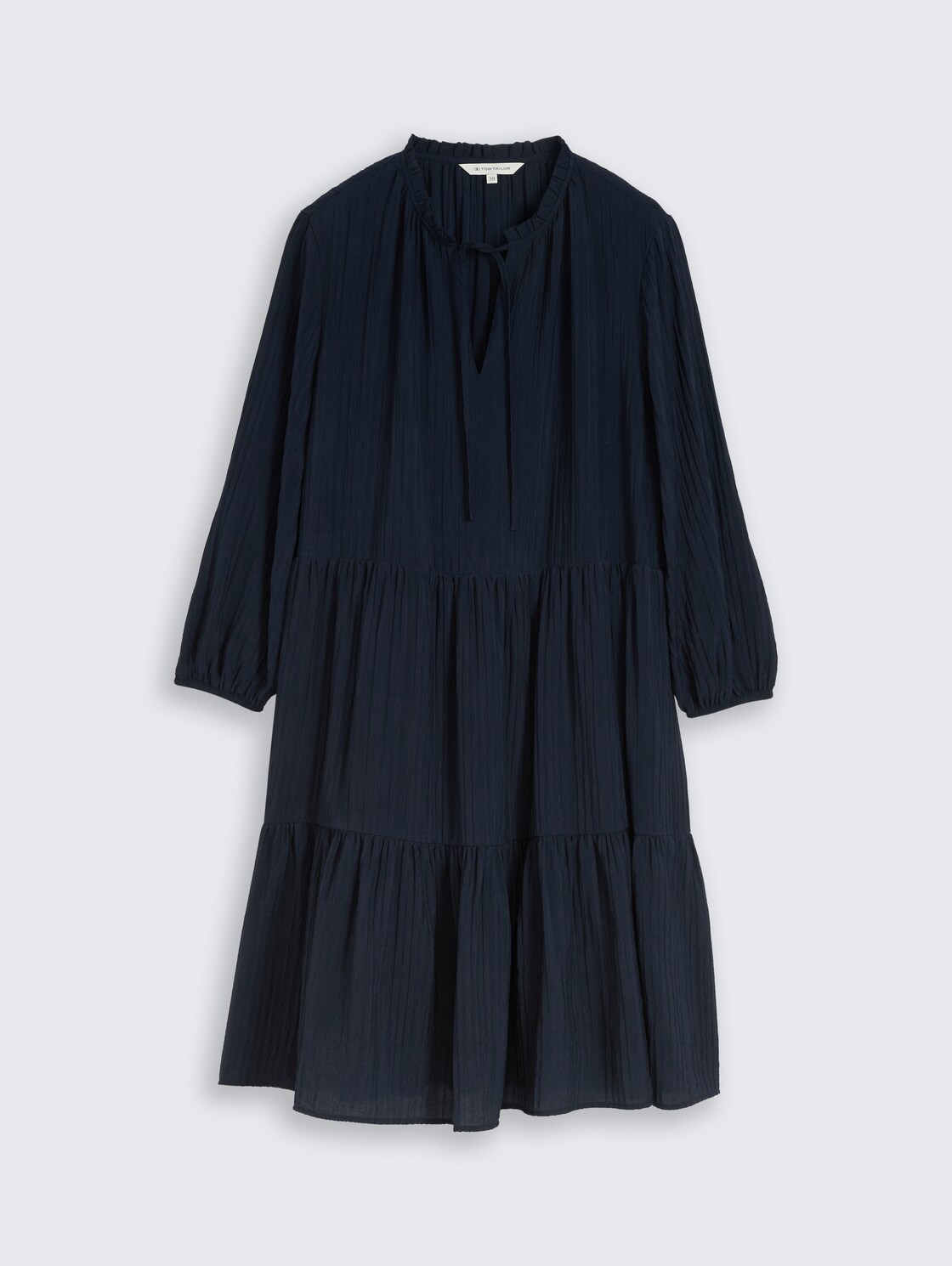 Crinkle Kleid mit Volants - sky captain blue - Vorder-Produkt-Ansicht