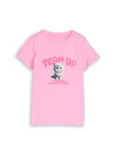 Geselecteerd, T-shirt met fotoprint door Tom Tailor, rosa