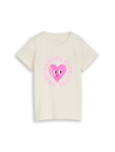 Geselecteerd, T-shirt met omkeerbare pailletten door Tom Tailor, wit