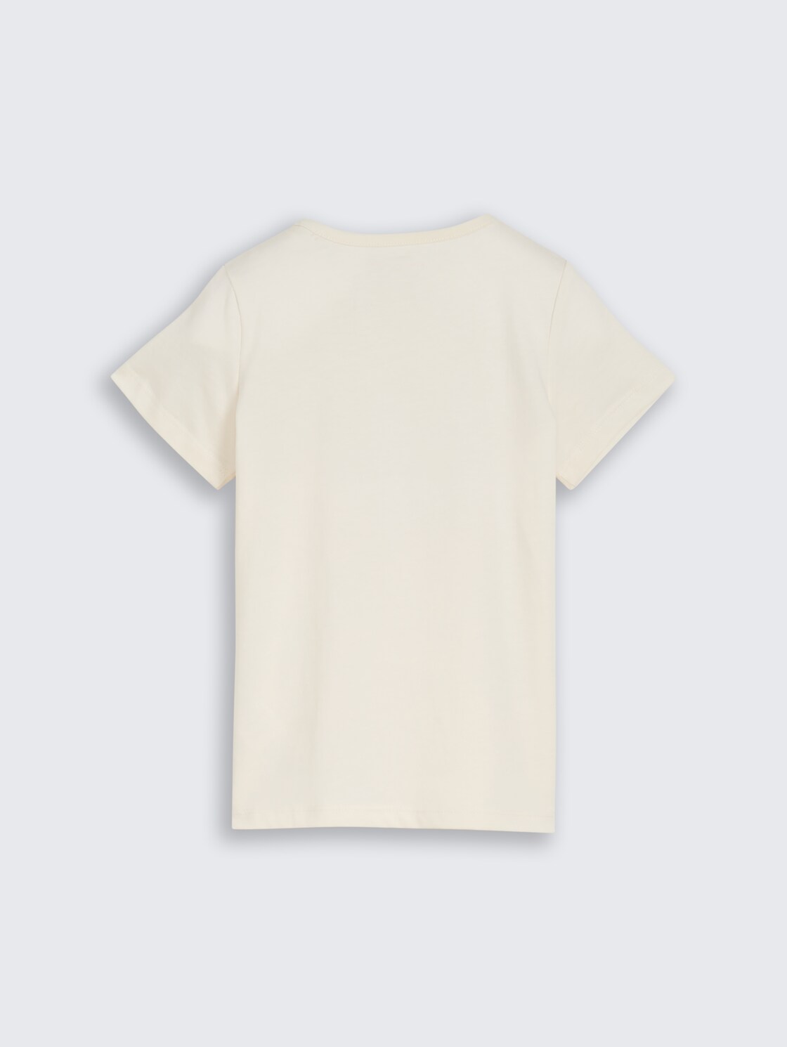 T-Shirt mit Wendepailletten - Wool White