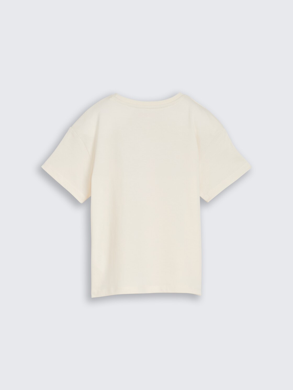 Oversized T-shirt with tulle detail - Wool White