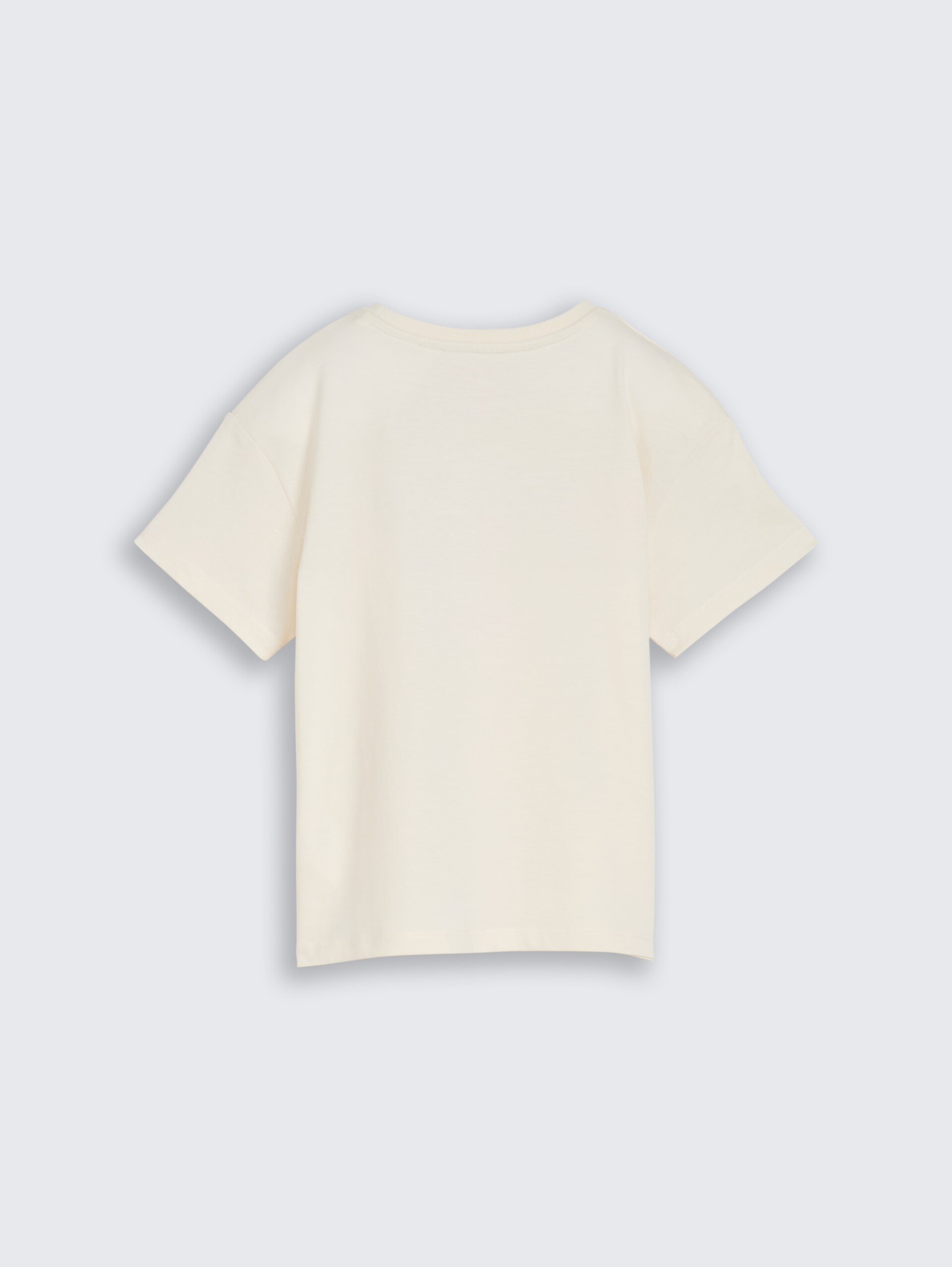 Oversize T-Shirt mit Tüll-Detail - Wool White
