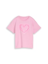 Geselecteerd, Oversized T-shirt met tule detail door Tom Tailor, rosa