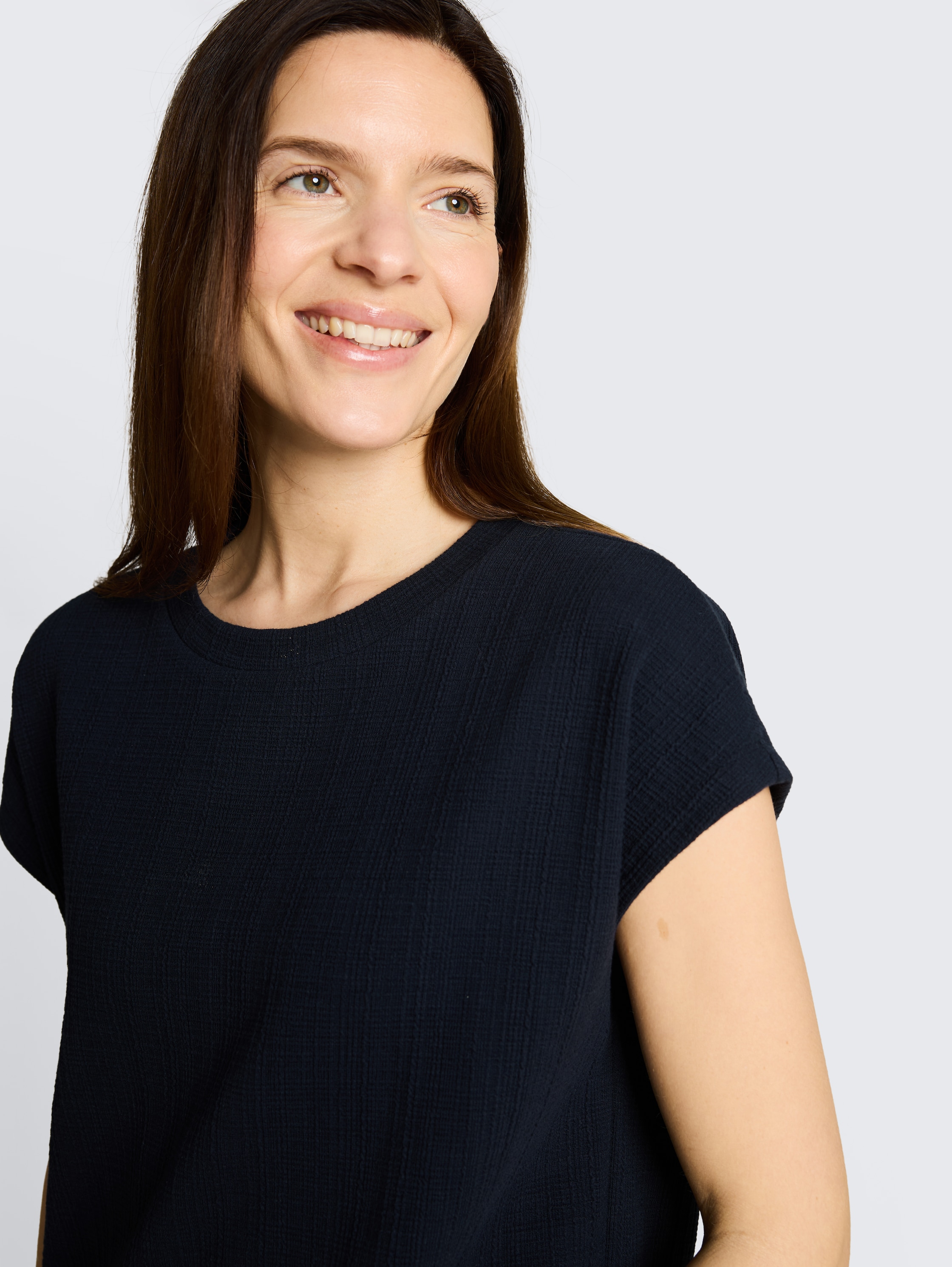 Loose fit midi-jurk - sky_captain_blue_1 - 