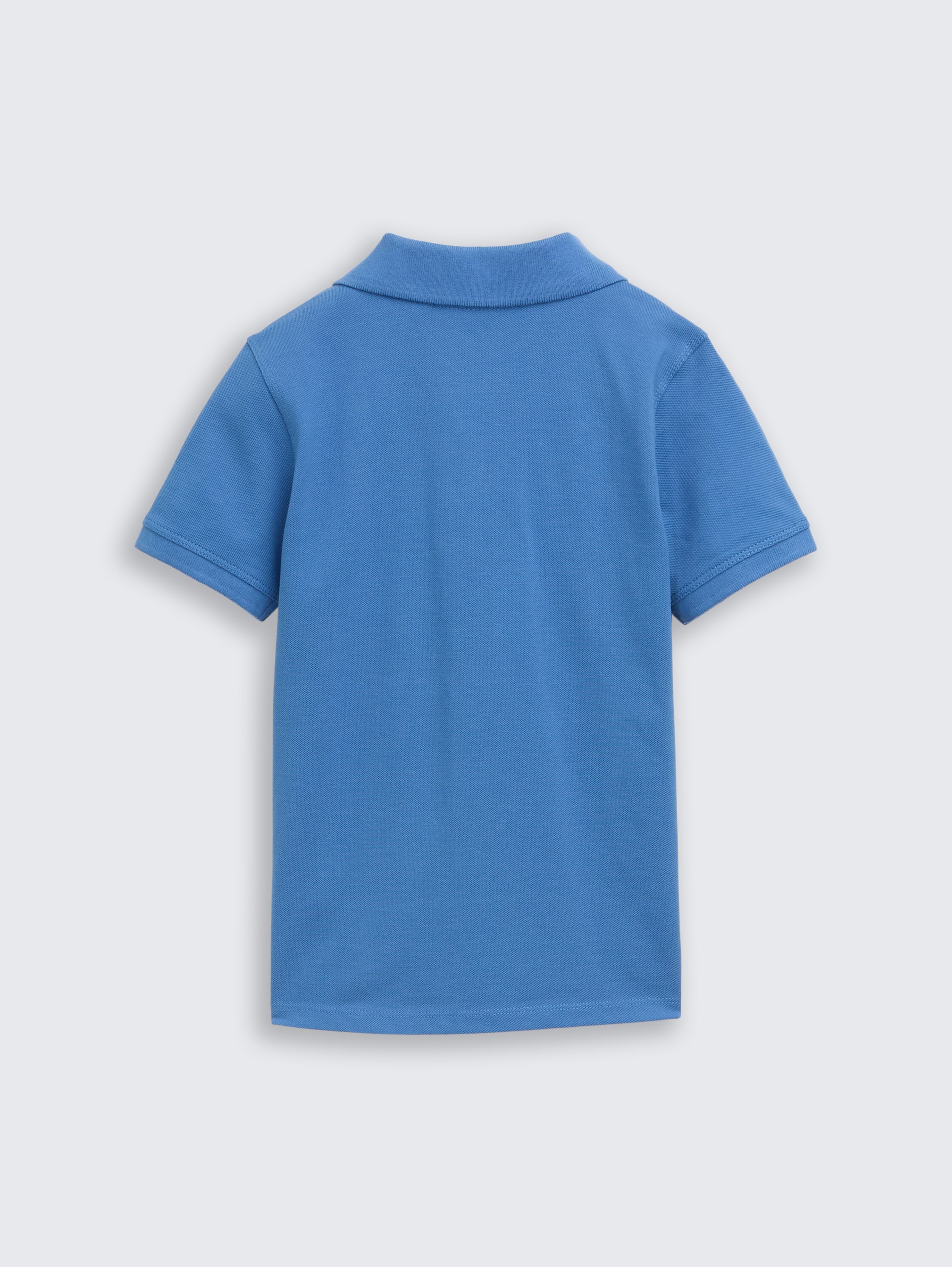 Cotton piqué polo shirt - Federal Blue