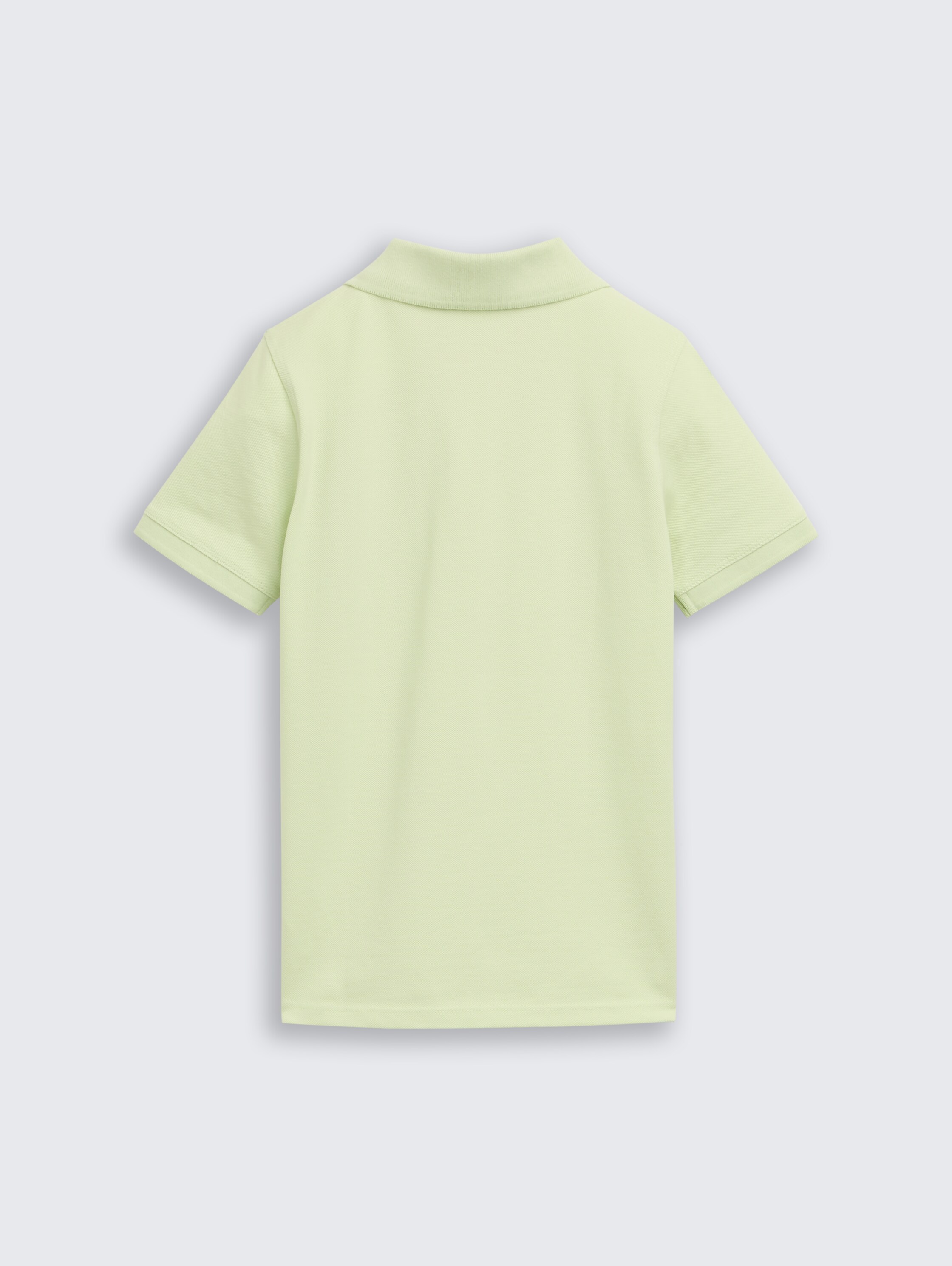 Cotton piqué polo shirt - frozen lime green
