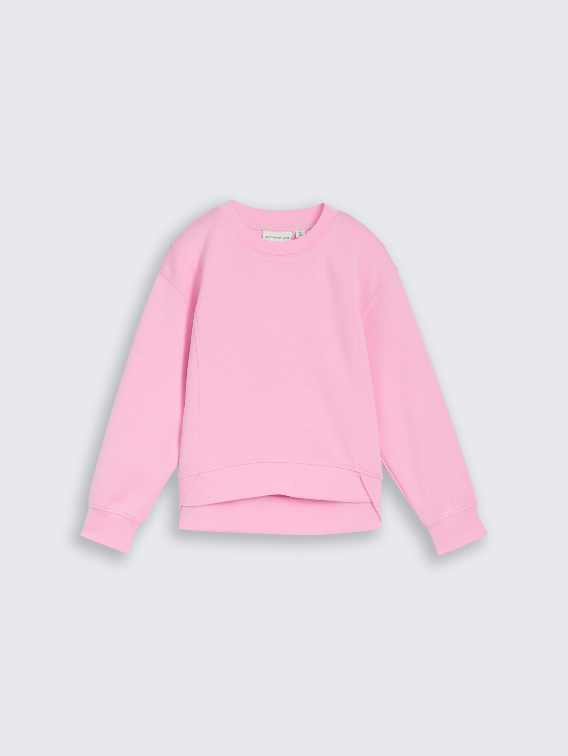 Cropped Scuba Sweatshirt - lovely pink - Vorder-Produkt-Ansicht