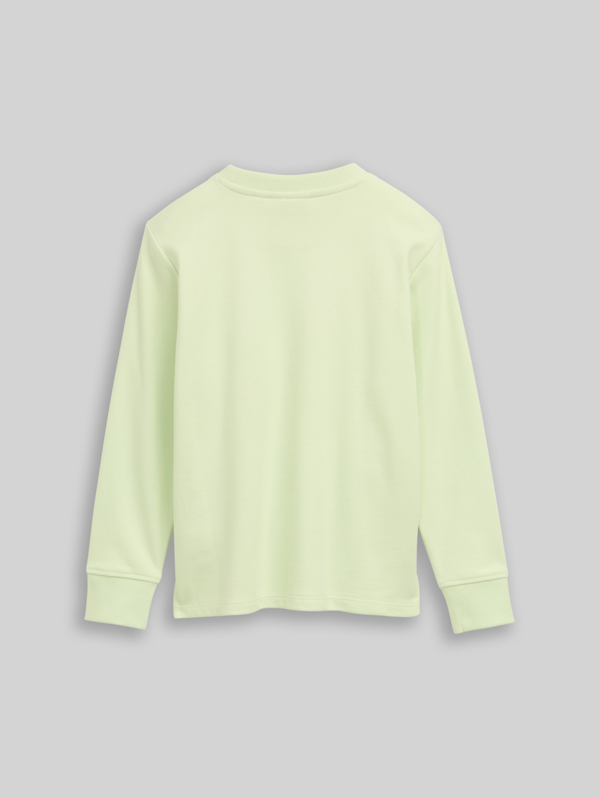 Sweatshirt with Photo Print - frozen lime green