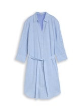 Ausgewählt, Blusenkleid mit Bindegürtel von Tom Tailor, blau