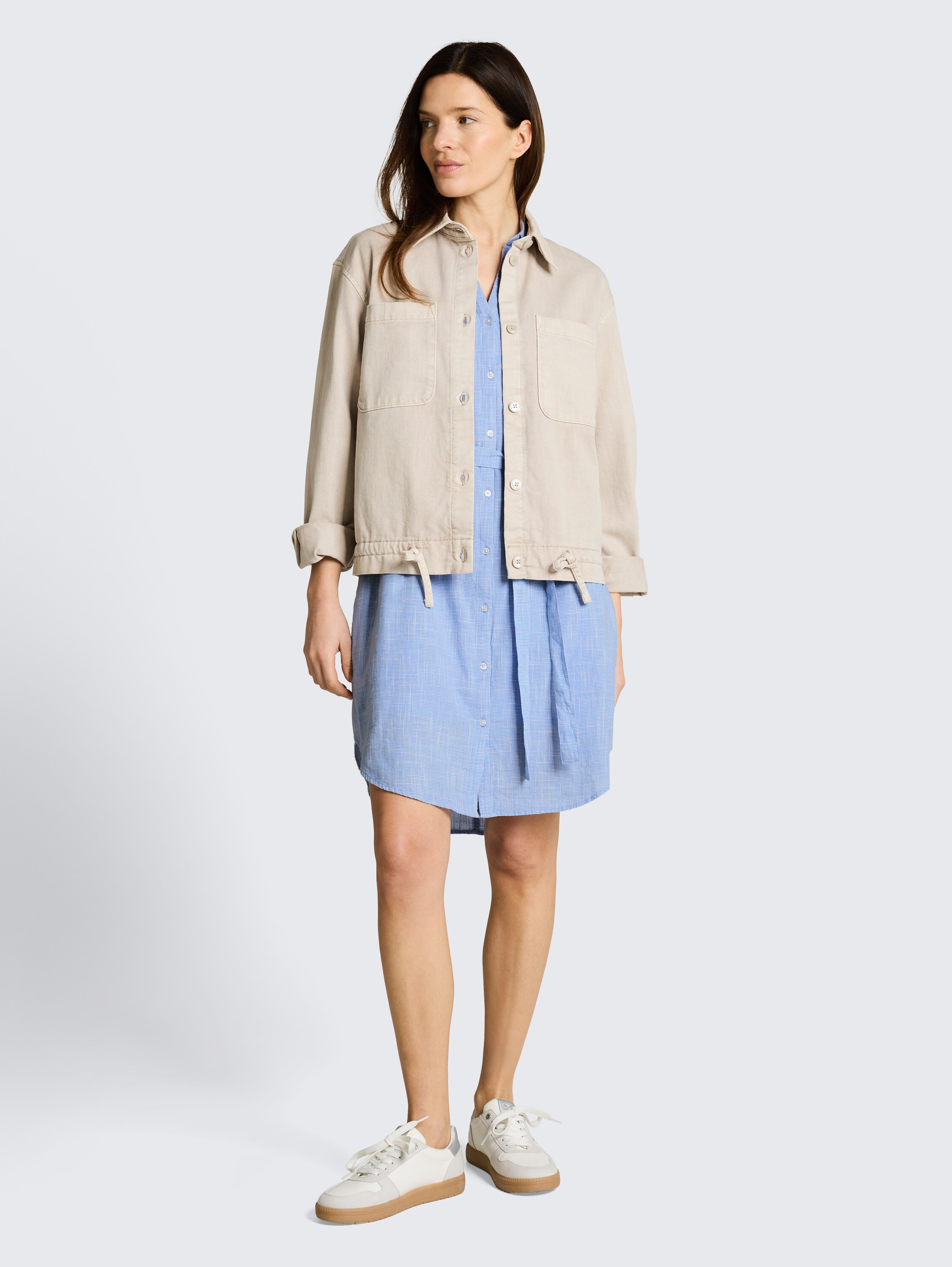 Blousejurk met strikceintuur - dreamy_blue - 