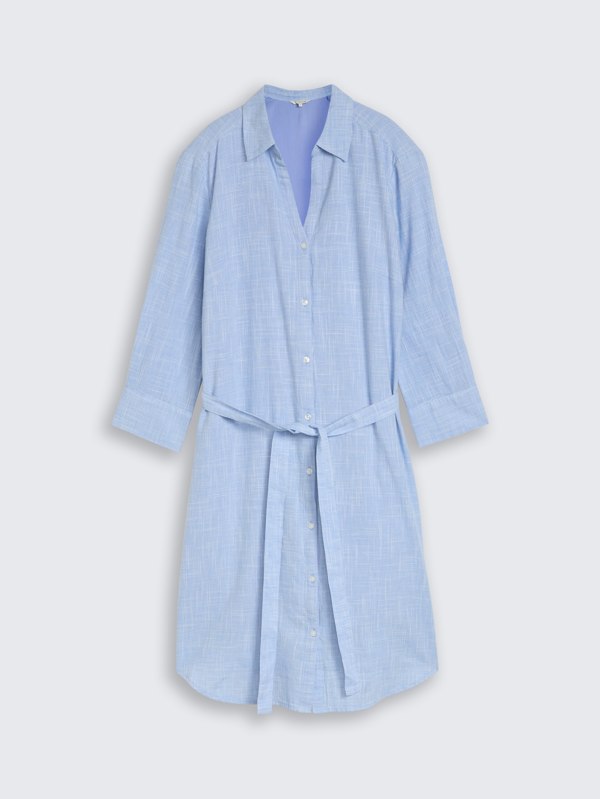 Blusenkleid mit Bindegürtel - dreamy blue - Vorder-Produkt-Ansicht