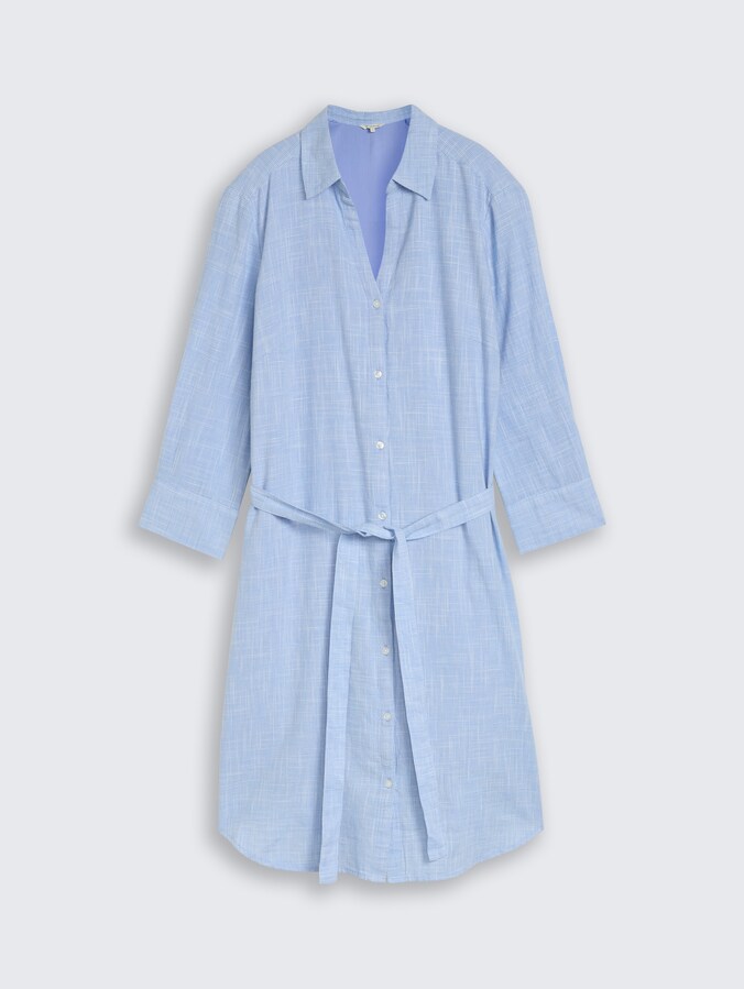 Blusenkleid mit Bindegürtel von Women, dreamy blue