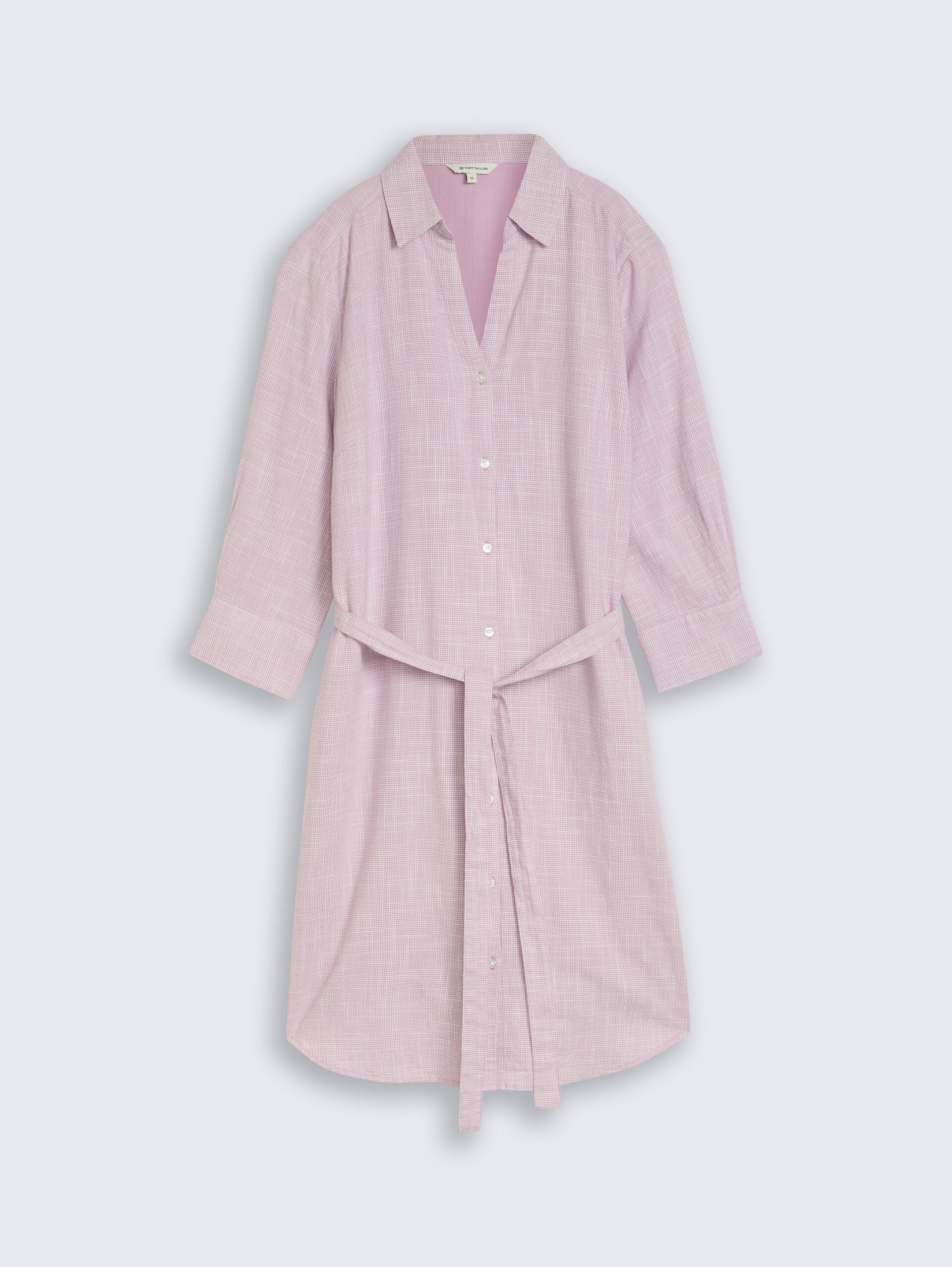 Blusenkleid mit Bindegürtel - light elderberry - Vorder-Produkt-Ansicht