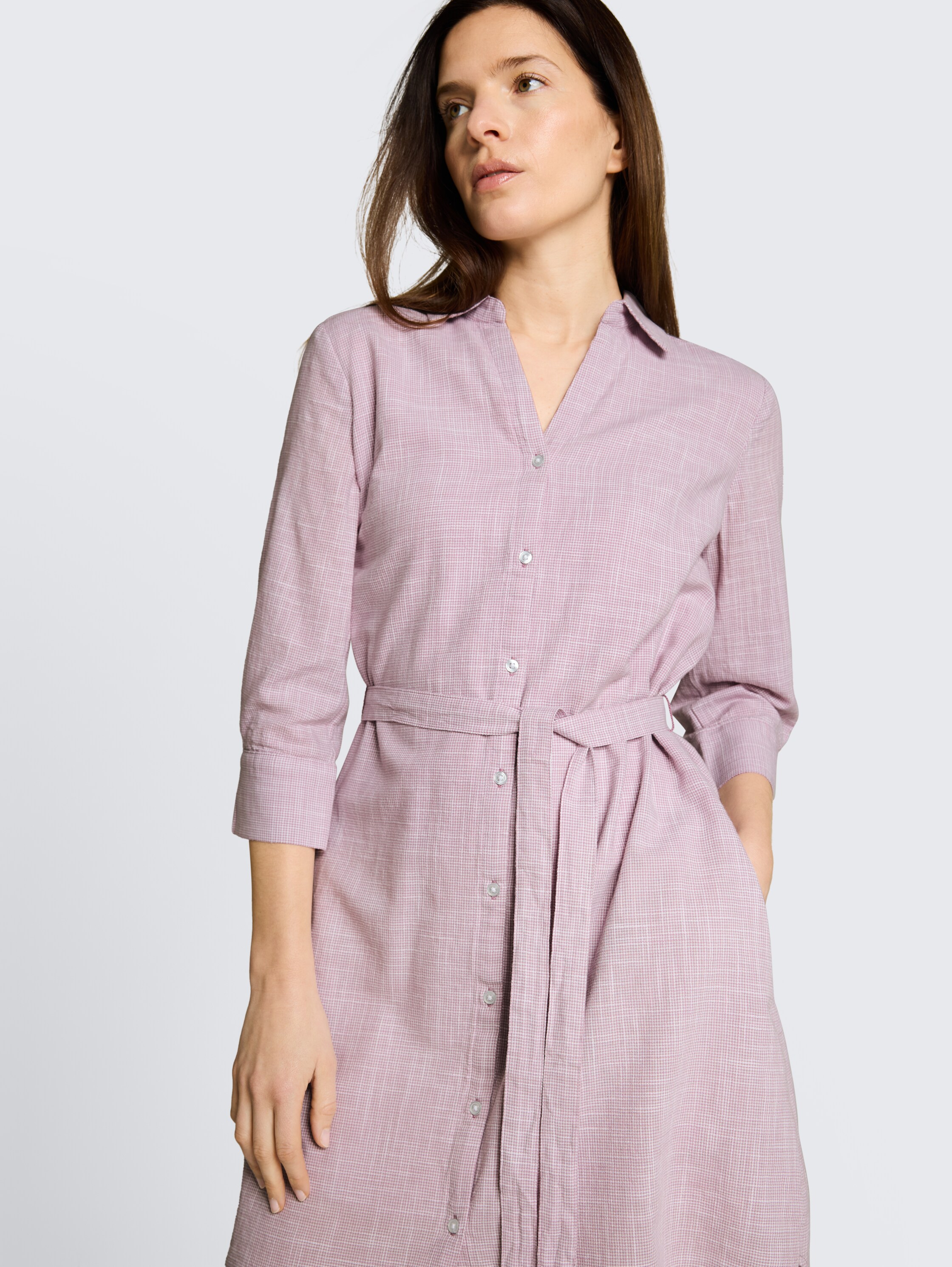 Blousejurk met strikceintuur - light_elderberry - 