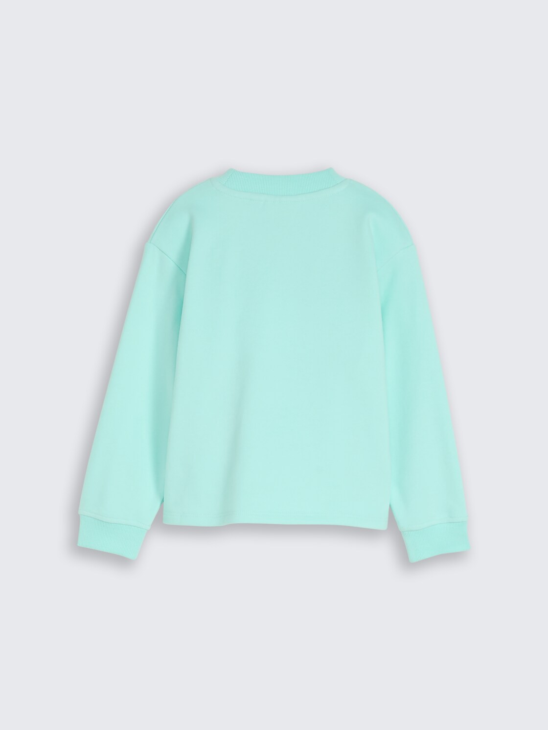 Cropped Sweatshirt mit Wendepailletten - Light Mint
