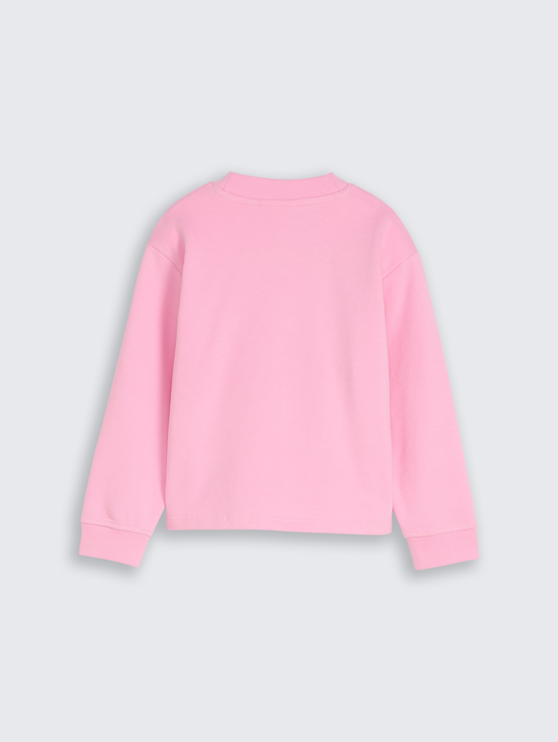 Sweat-shirt croisé avec paillettes réversibles - lovely pink