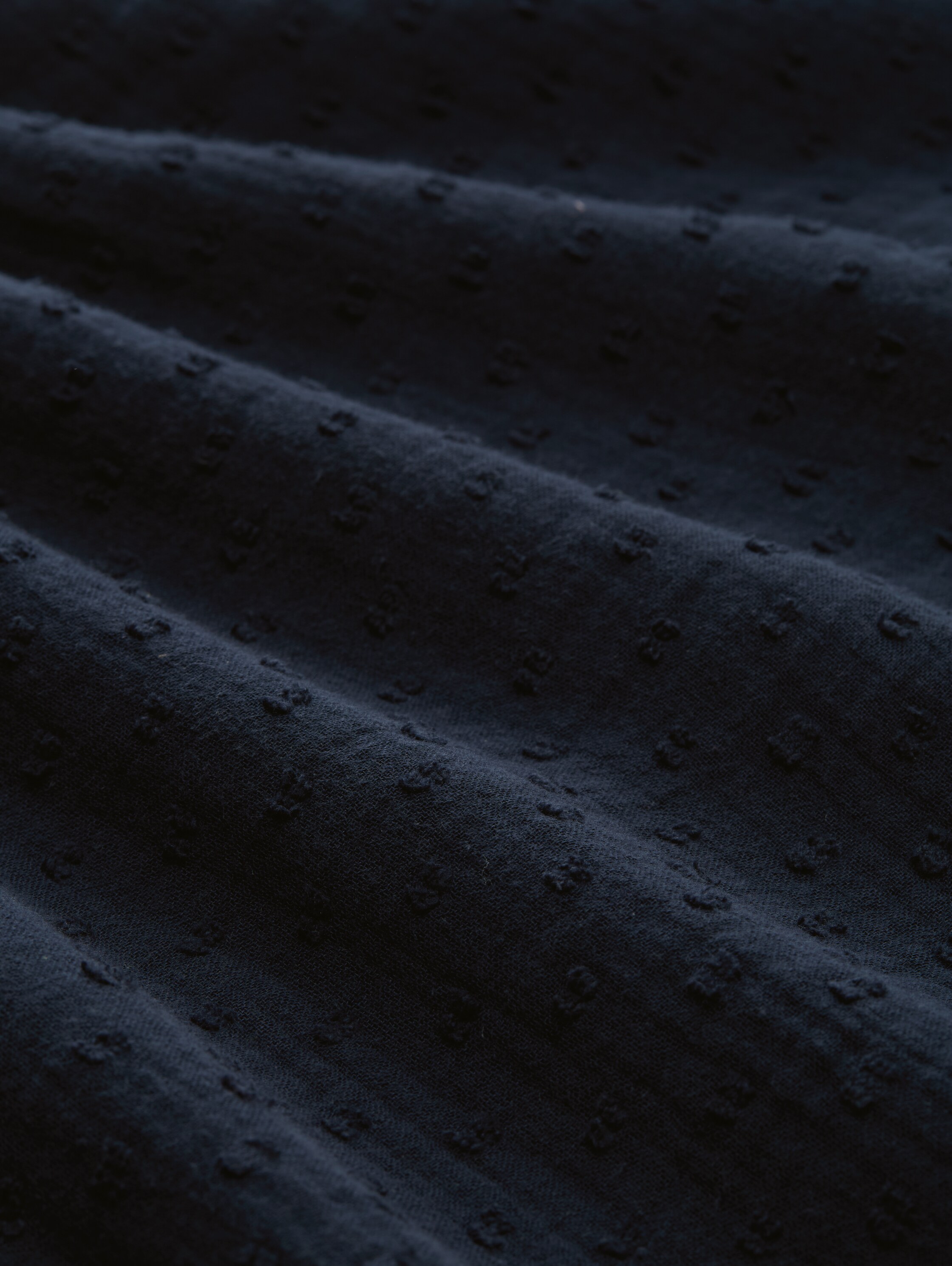 Mousseline jurk met gestippelde structuur - sky_captain_blue_1 - 