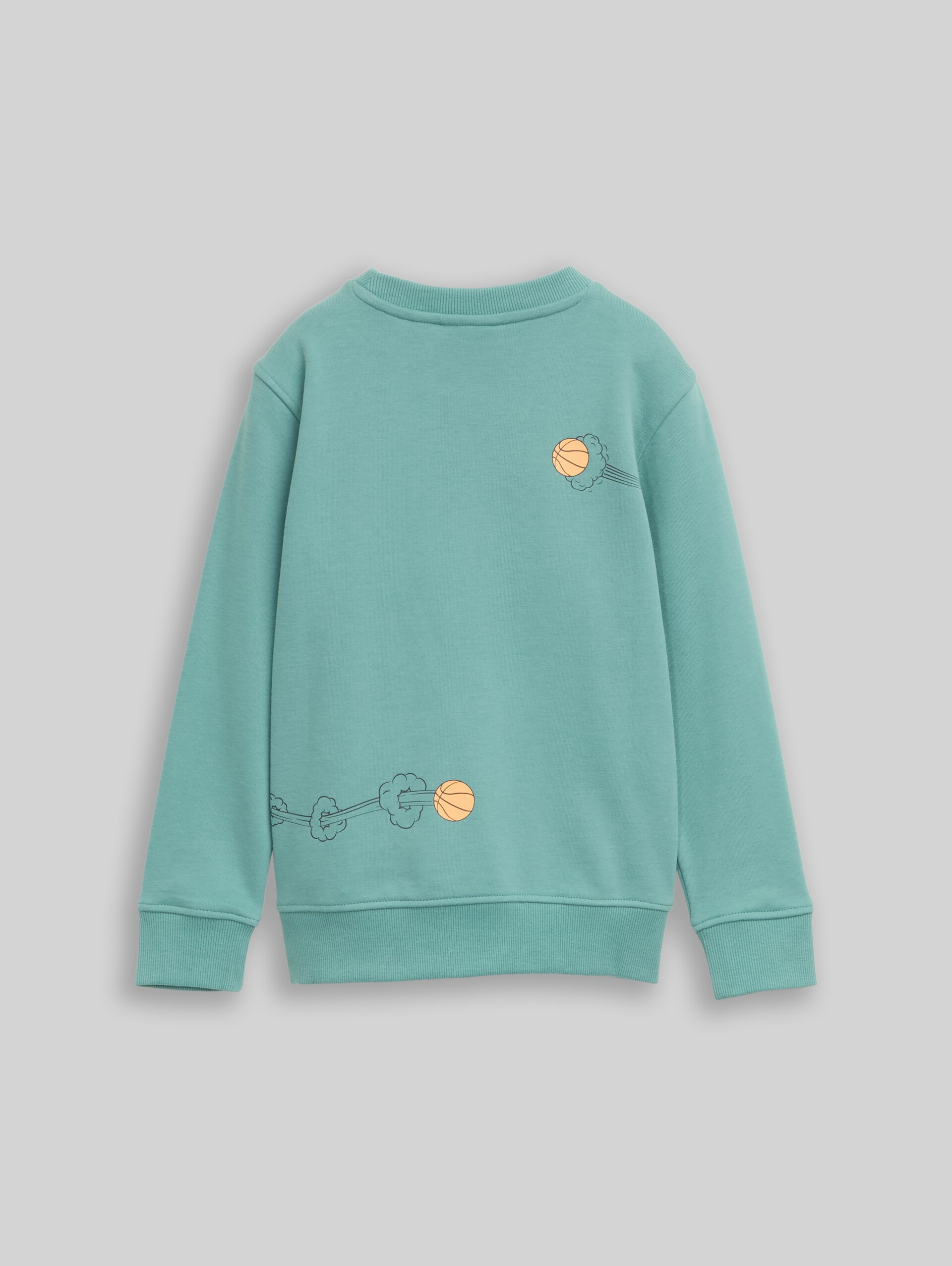 Glow-in-the-Dark Sweatshirt mit Rückenprint - Salvia