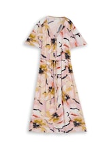 Ausgewählt, Midi-Kleid mit Muster von Tom Tailor, rosa