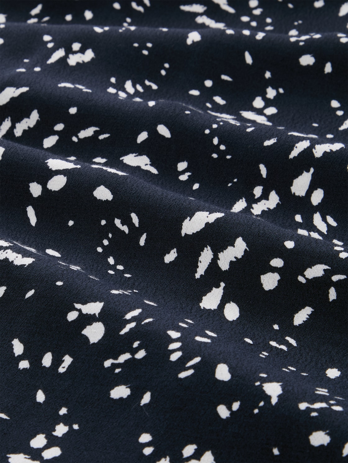 Midi-Kleid mit Muster - navy dot - Material-Ansicht