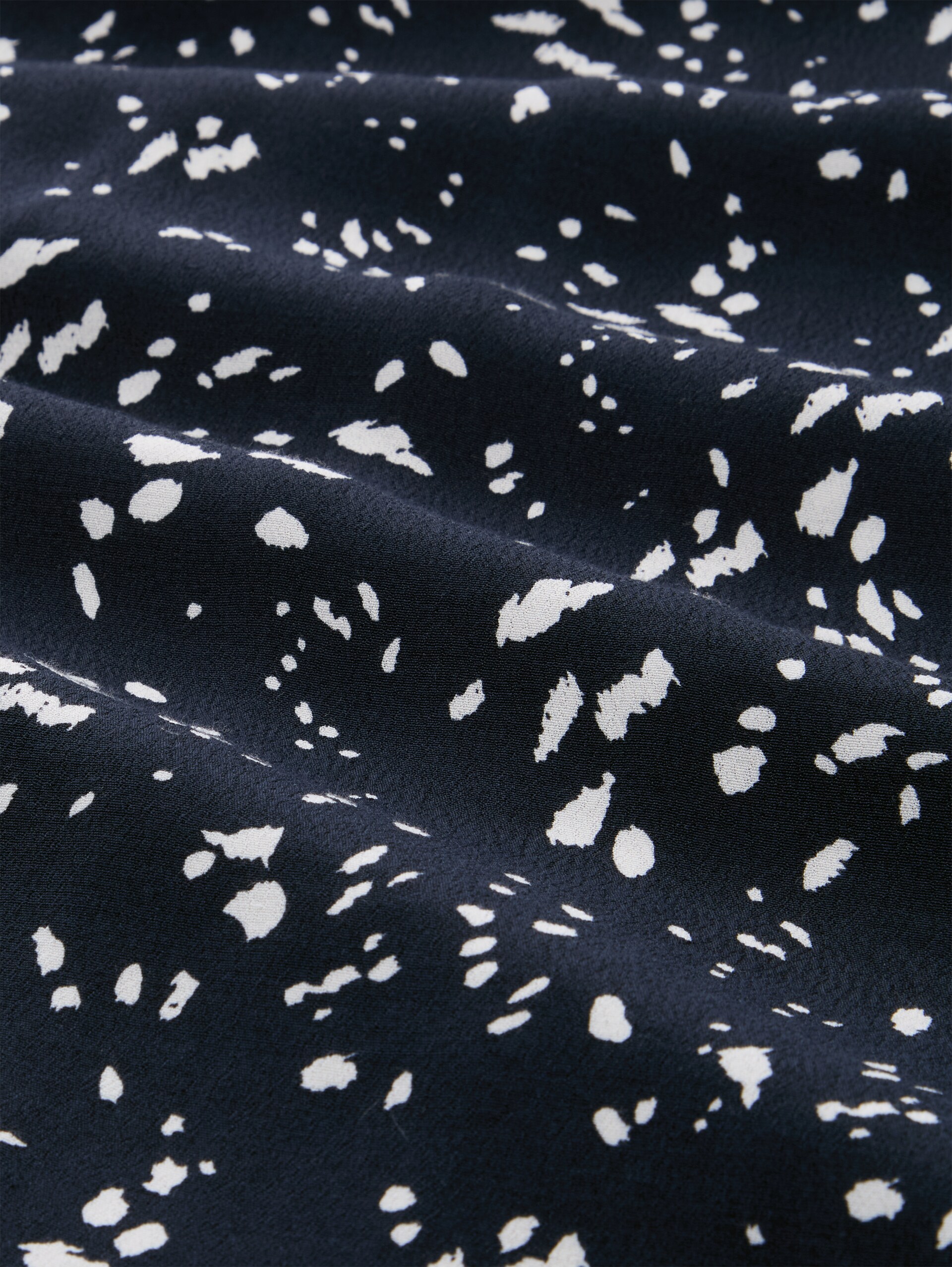 Midi-Kleid mit Muster - navy dot - Material-Ansicht