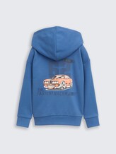 Sweat à capuche oversized avec imprimé dans le dos - Federal Blue
