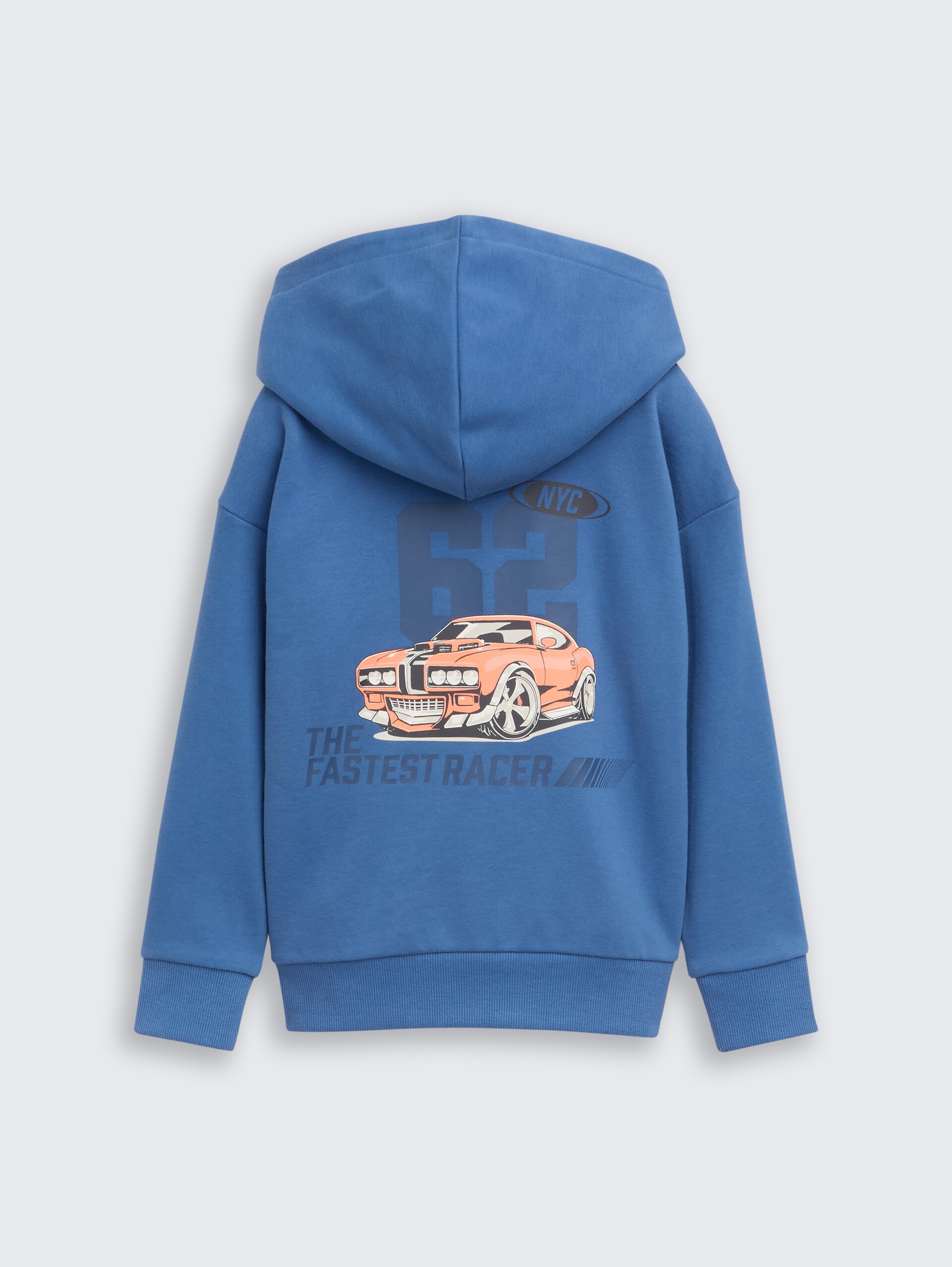 Sweat à capuche oversize avec imprimé dans le dos - Federal Blue