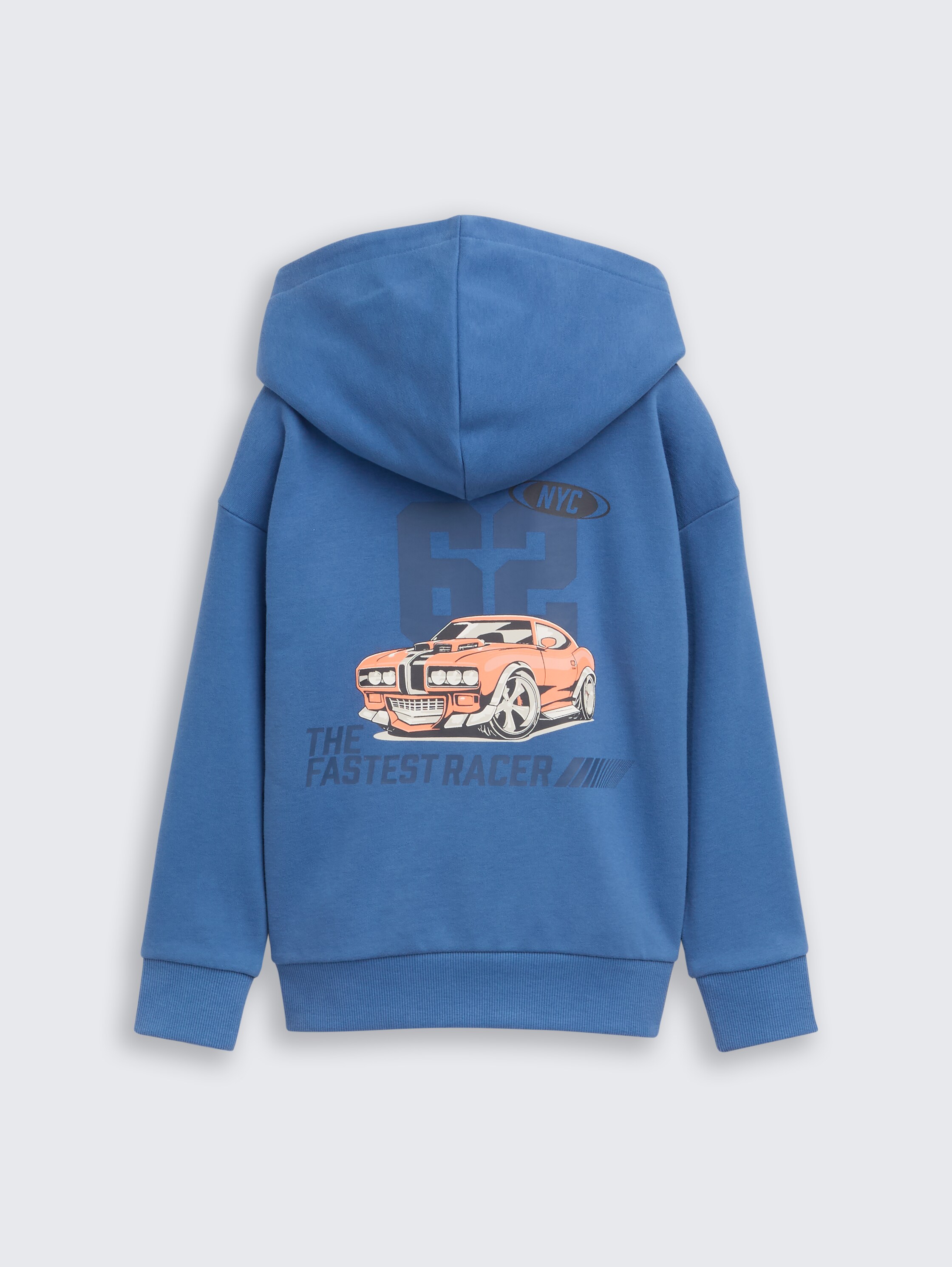 Oversized hoodie-sweatshirt met print op de rug - Federal Blue