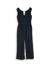 Ausgewählt, Jumpsuit mit Leinenanteil von Tom Tailor, blau