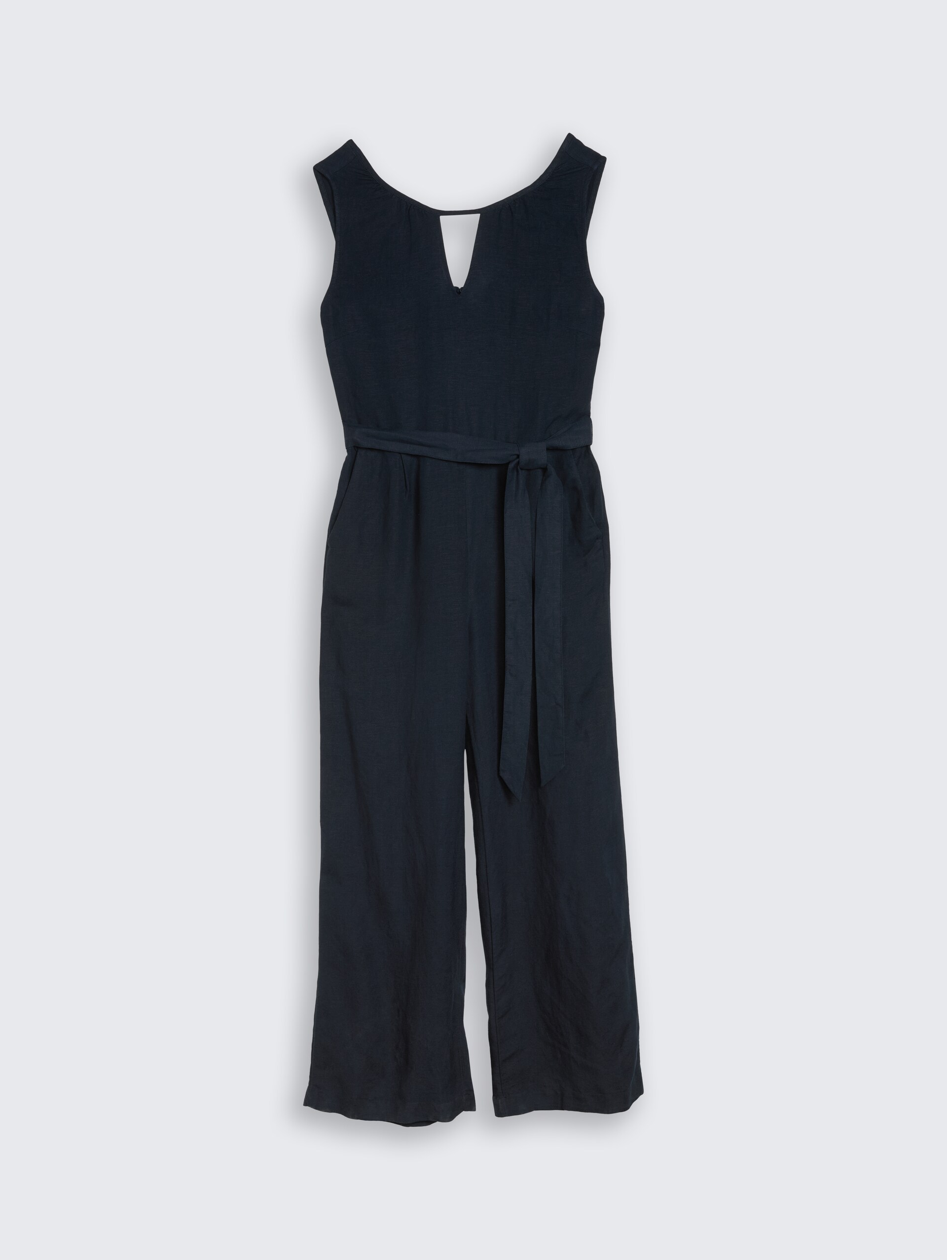 Jumpsuit mit Leinenanteil - sky captain blue - Vorder-Produkt-Ansicht