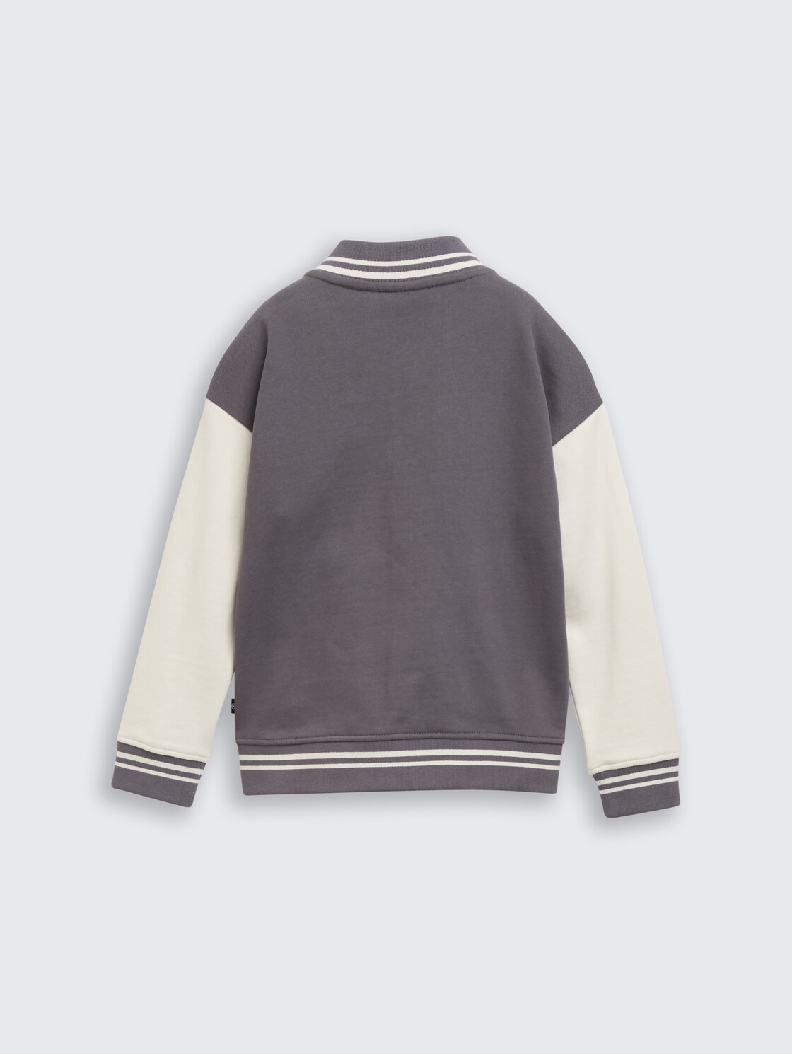 Oversize Sweatjacke mit Bomberkragen - dark urban grey