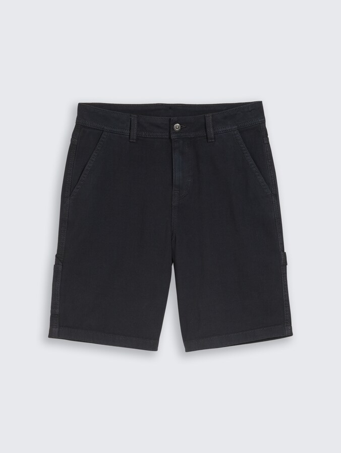 Baggy shorts in utility look by Teen Boys, coal grey
