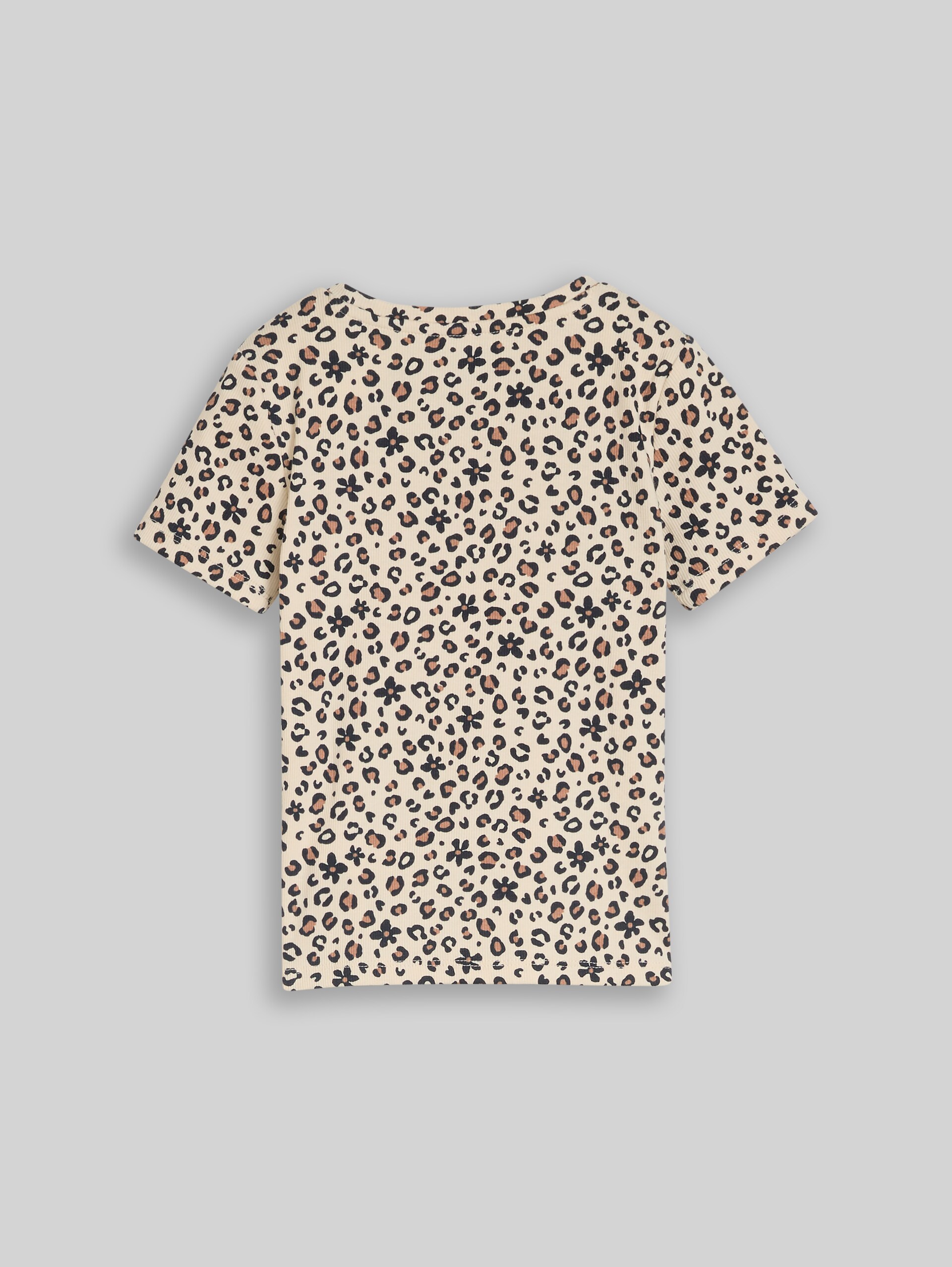 T-shirt with leopard print - small leopard print