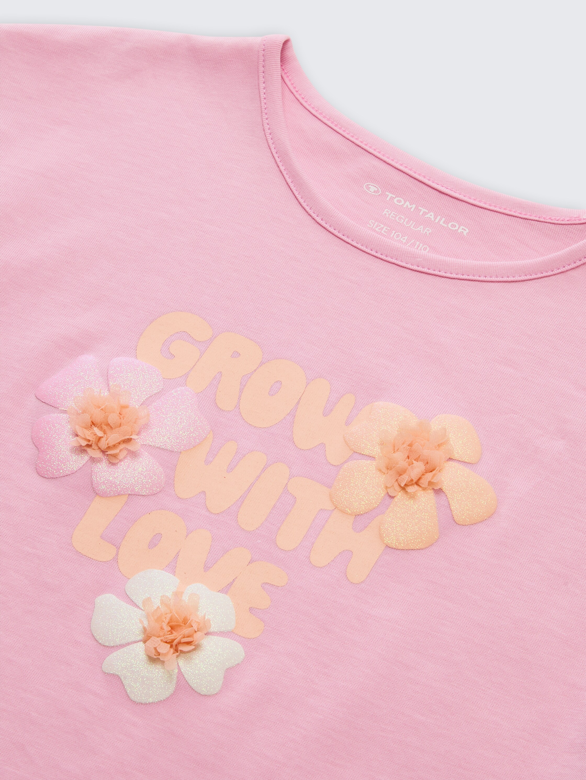 T-shirt with tulle detail - lovely_pink - 