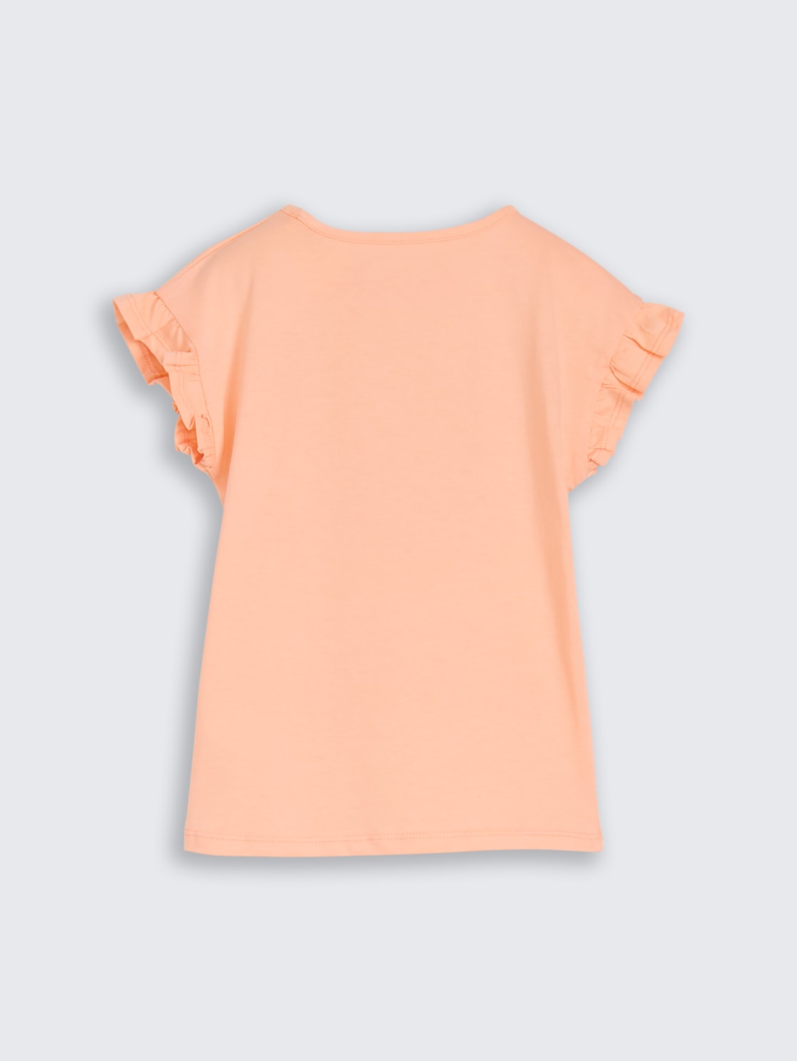 T-Shirt mit Tüll-Detail - peach bloom